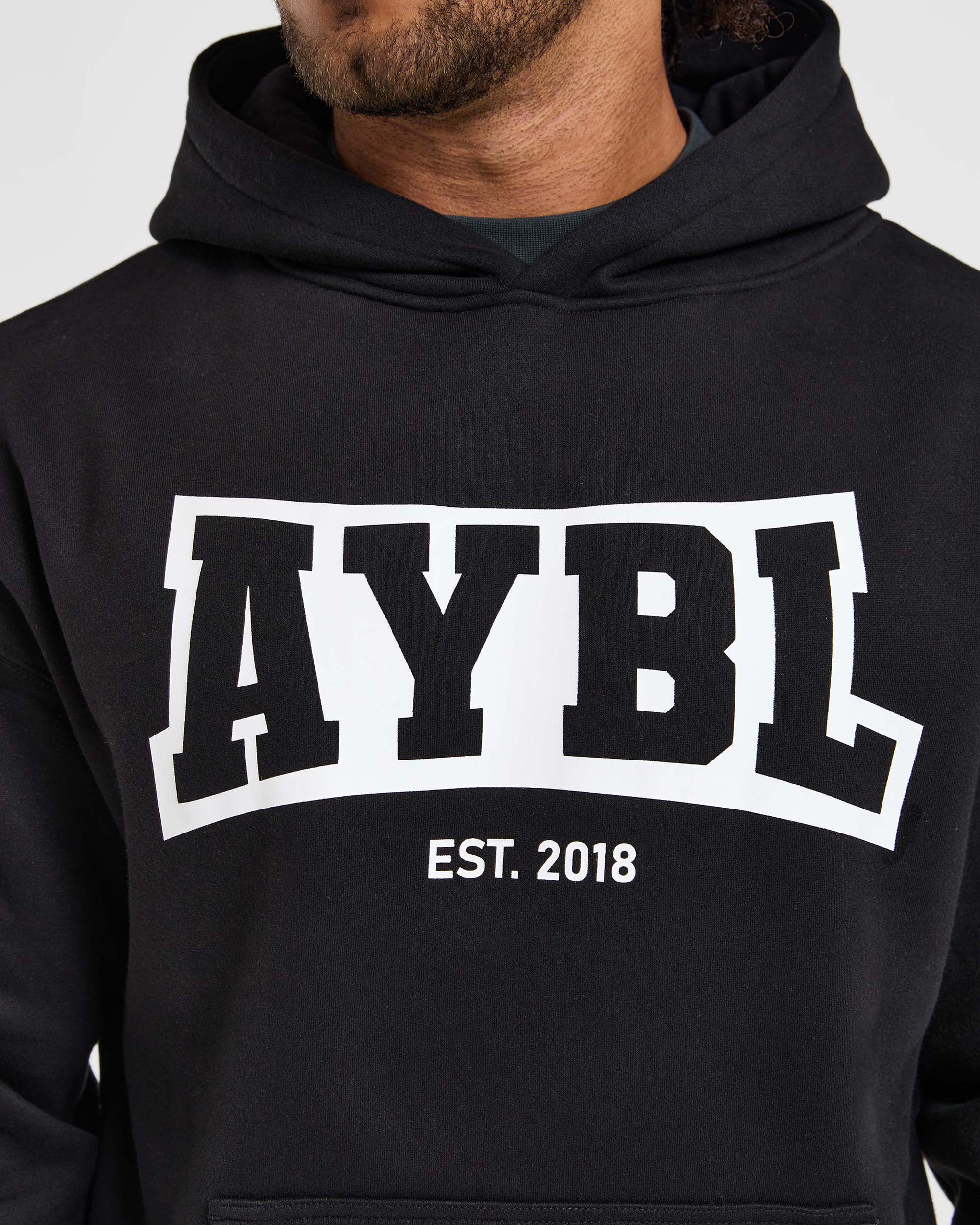 Academy Oversized Hoodie - Black - Image 5