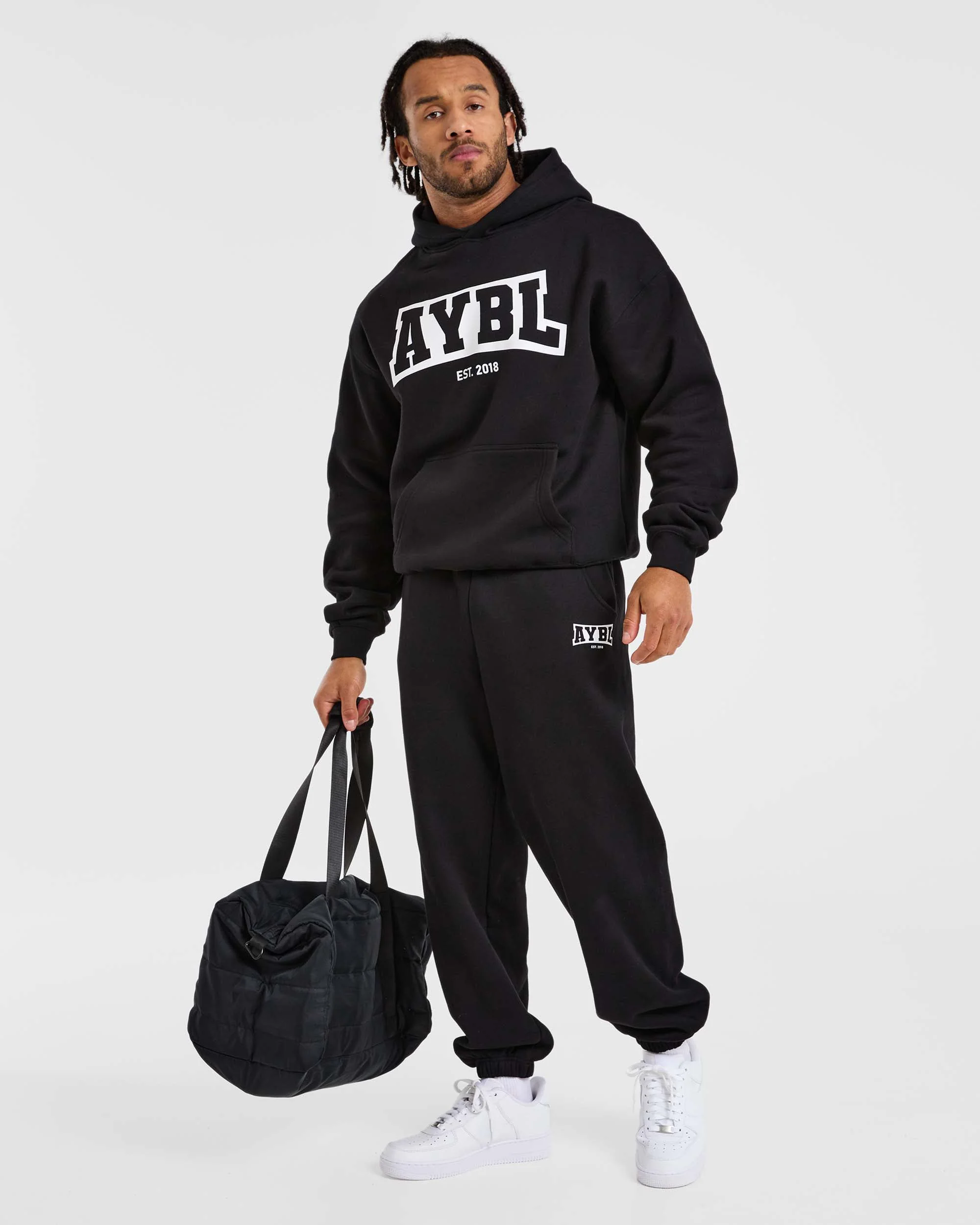 Academy Oversized Hoodie - Black - Image 8