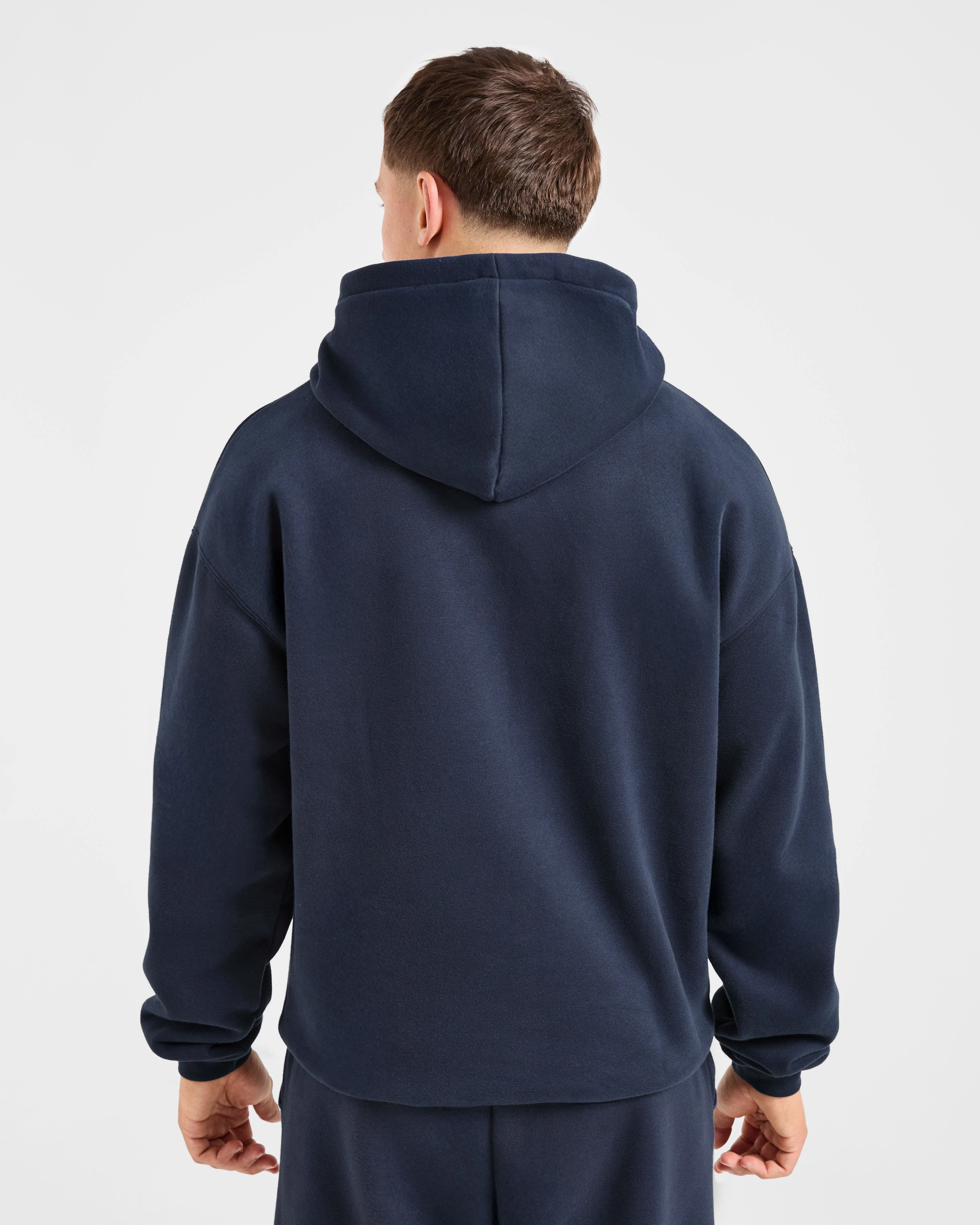 Academy Oversized Hoodie - Navy - Image 2