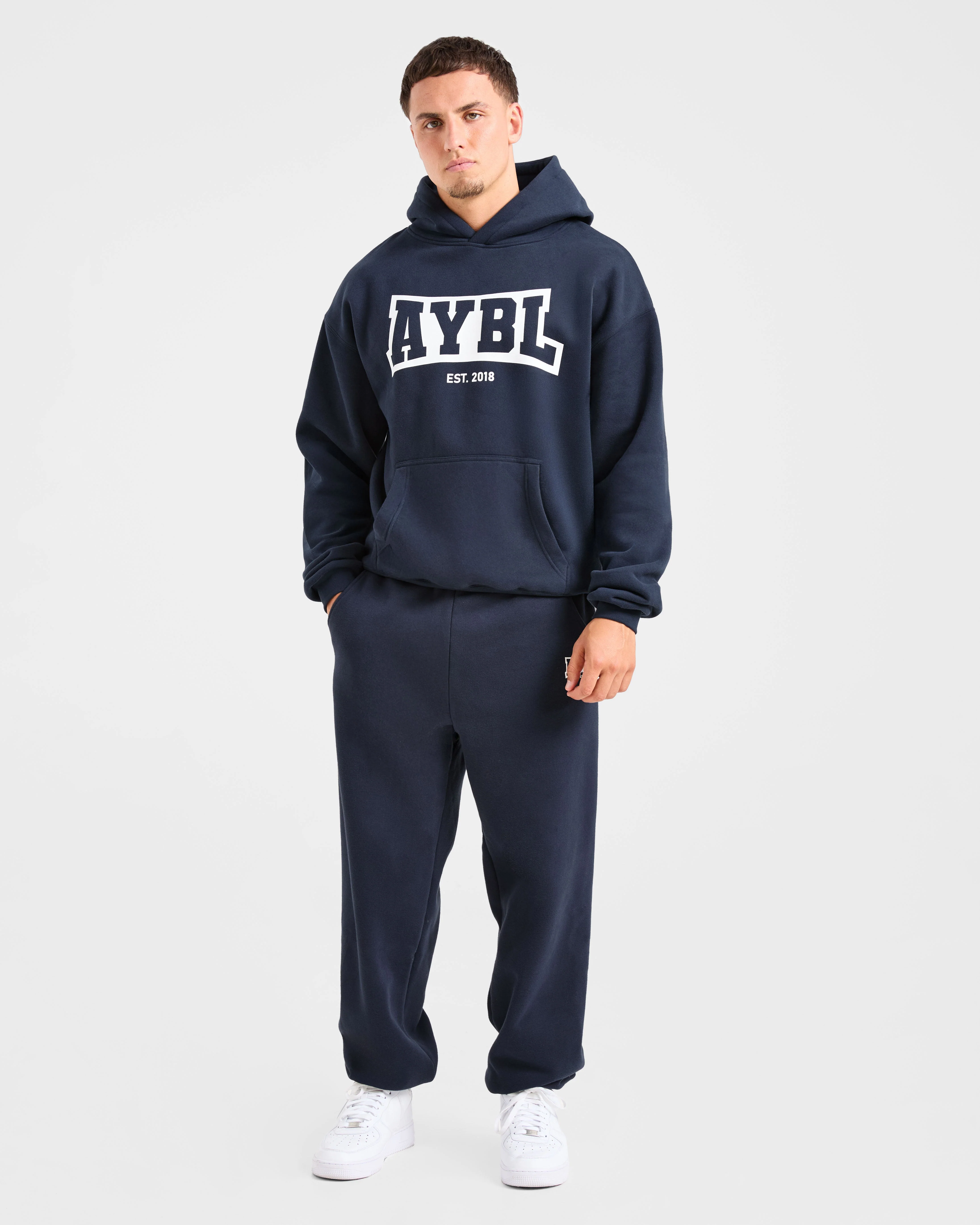 Academy Oversized Hoodie - Navy - Image 3