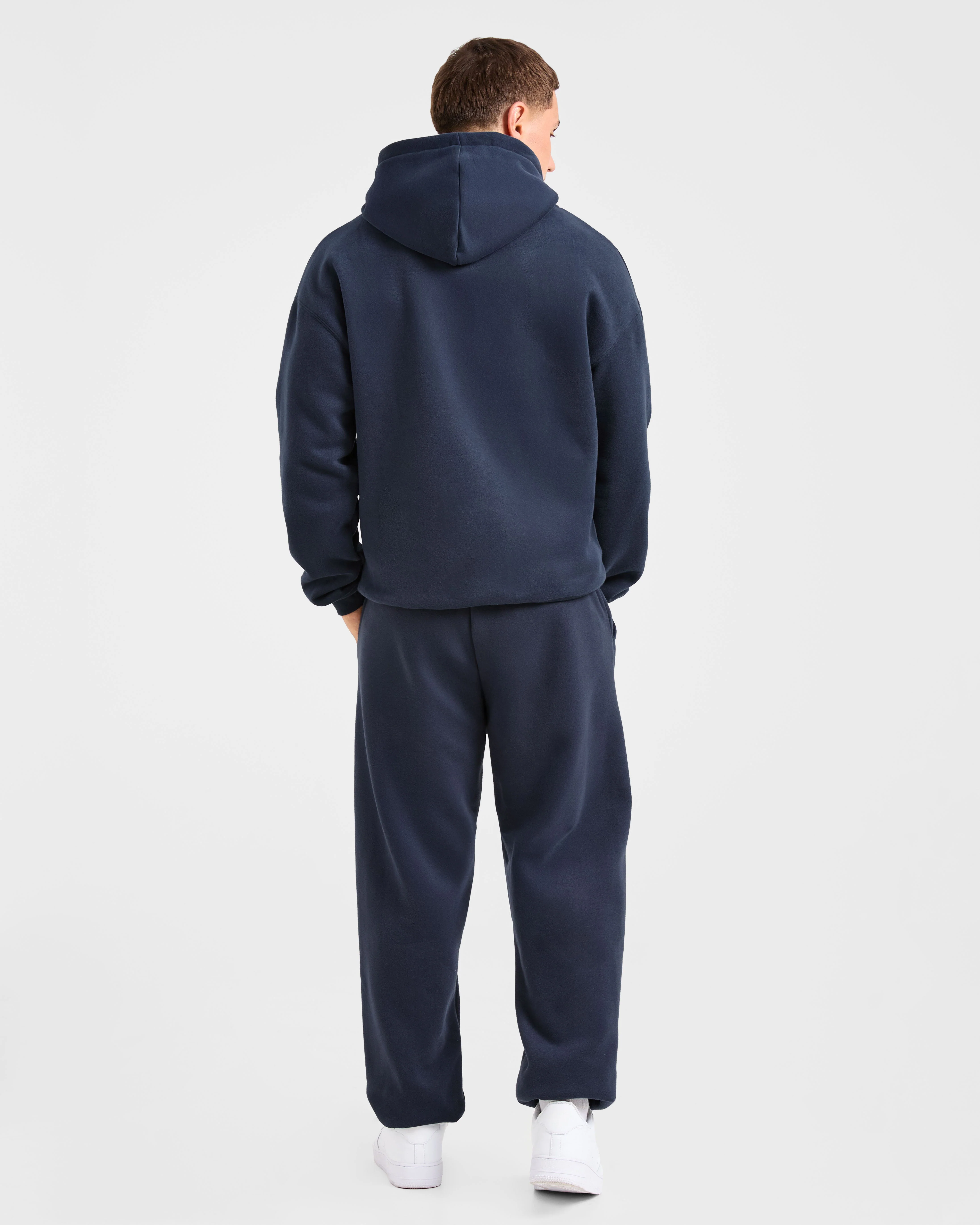 Academy Oversized Hoodie - Navy - Image 4