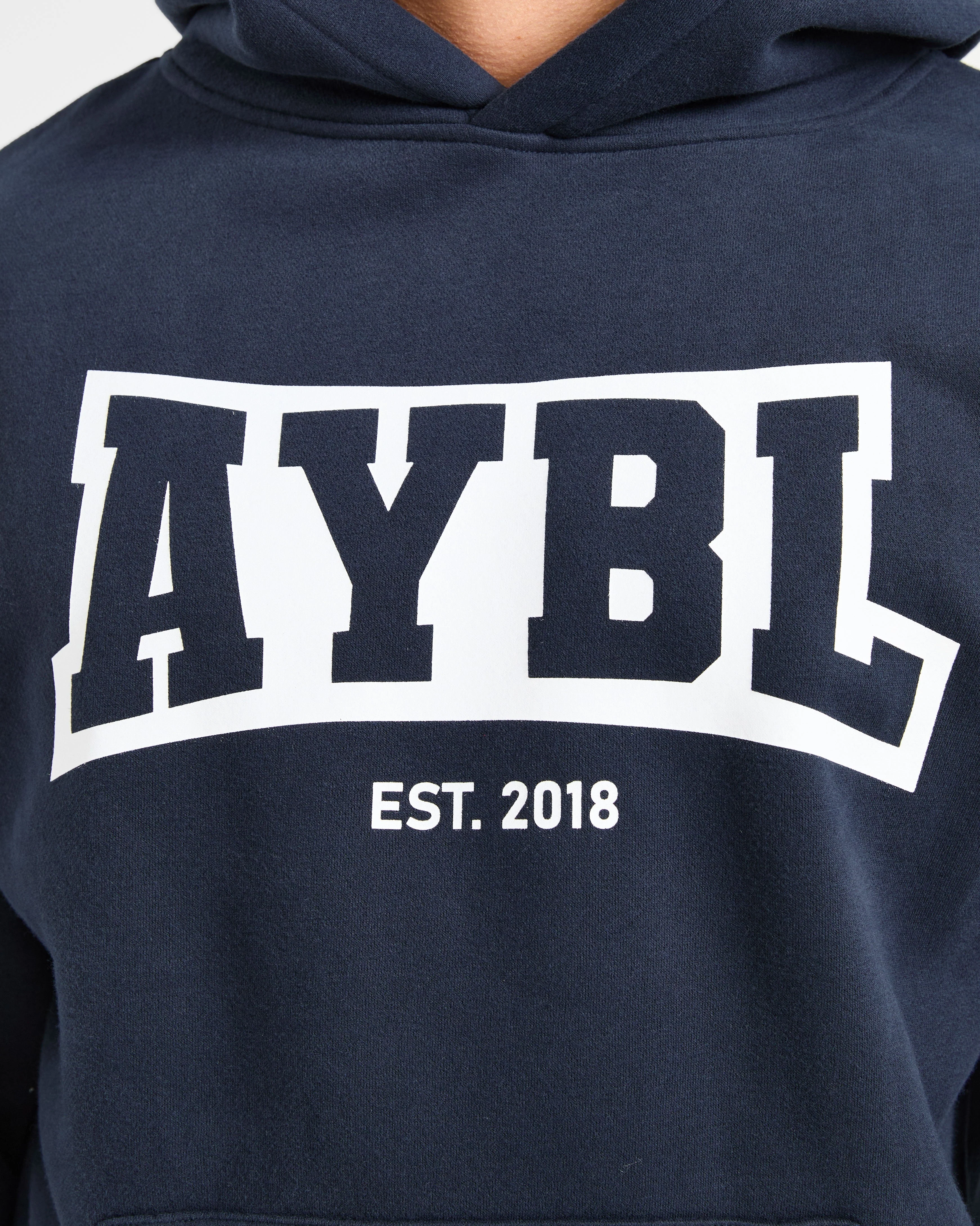 Academy Oversized Hoodie - Navy - Image 5