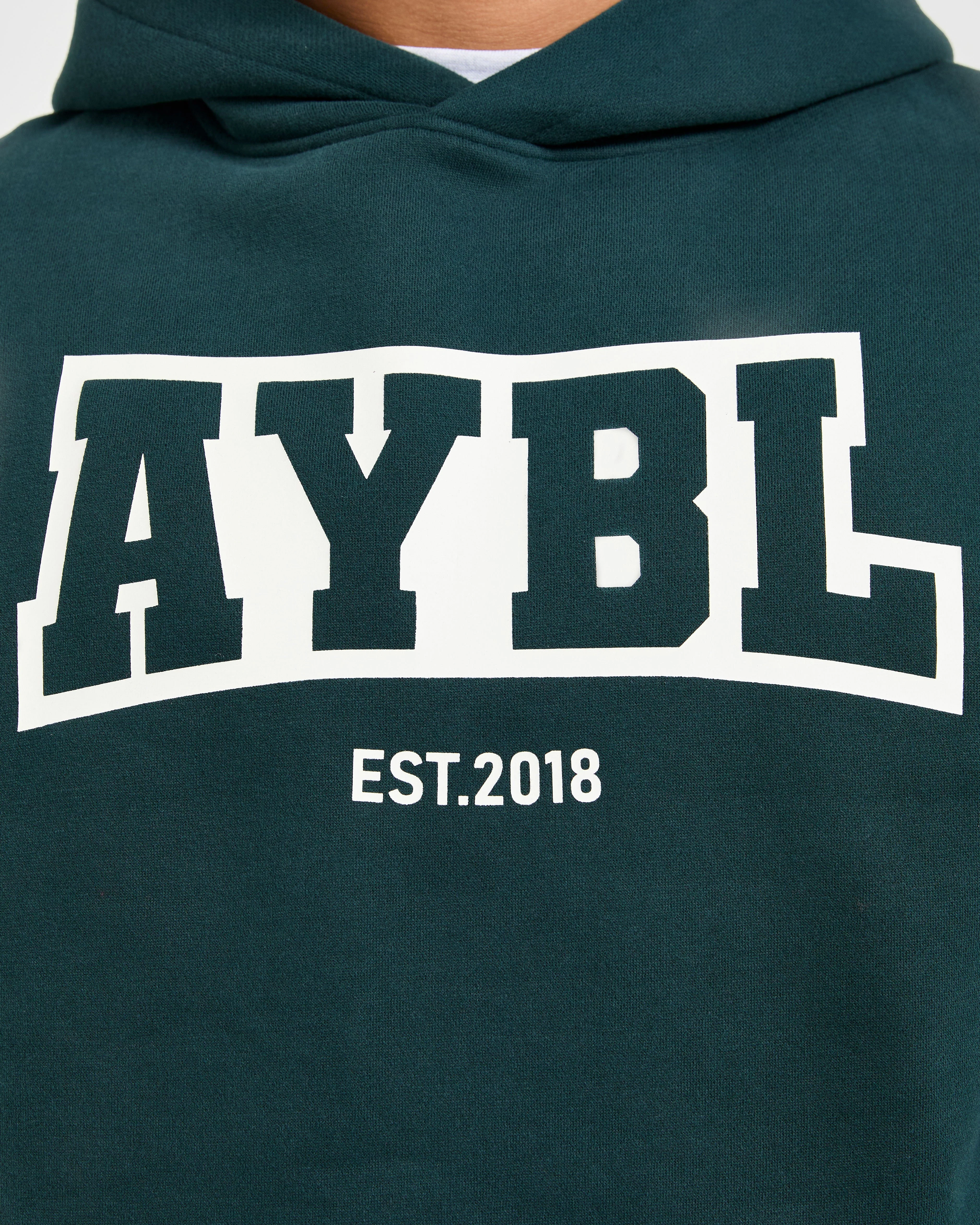 Academy Oversized Hoodie - Pine Green - Image 5