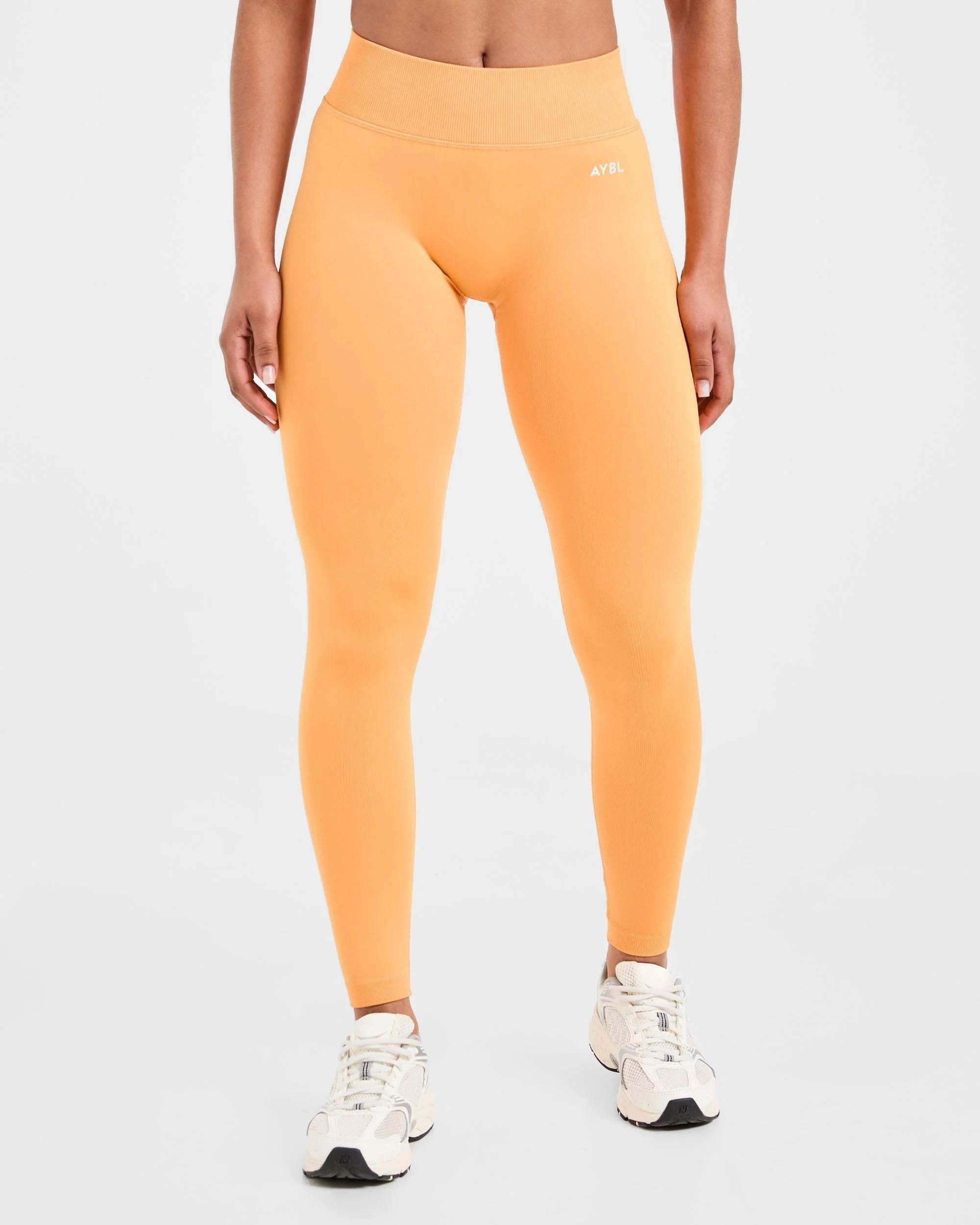 Adapt Seamless Leggings - Bright Orange - Image 2