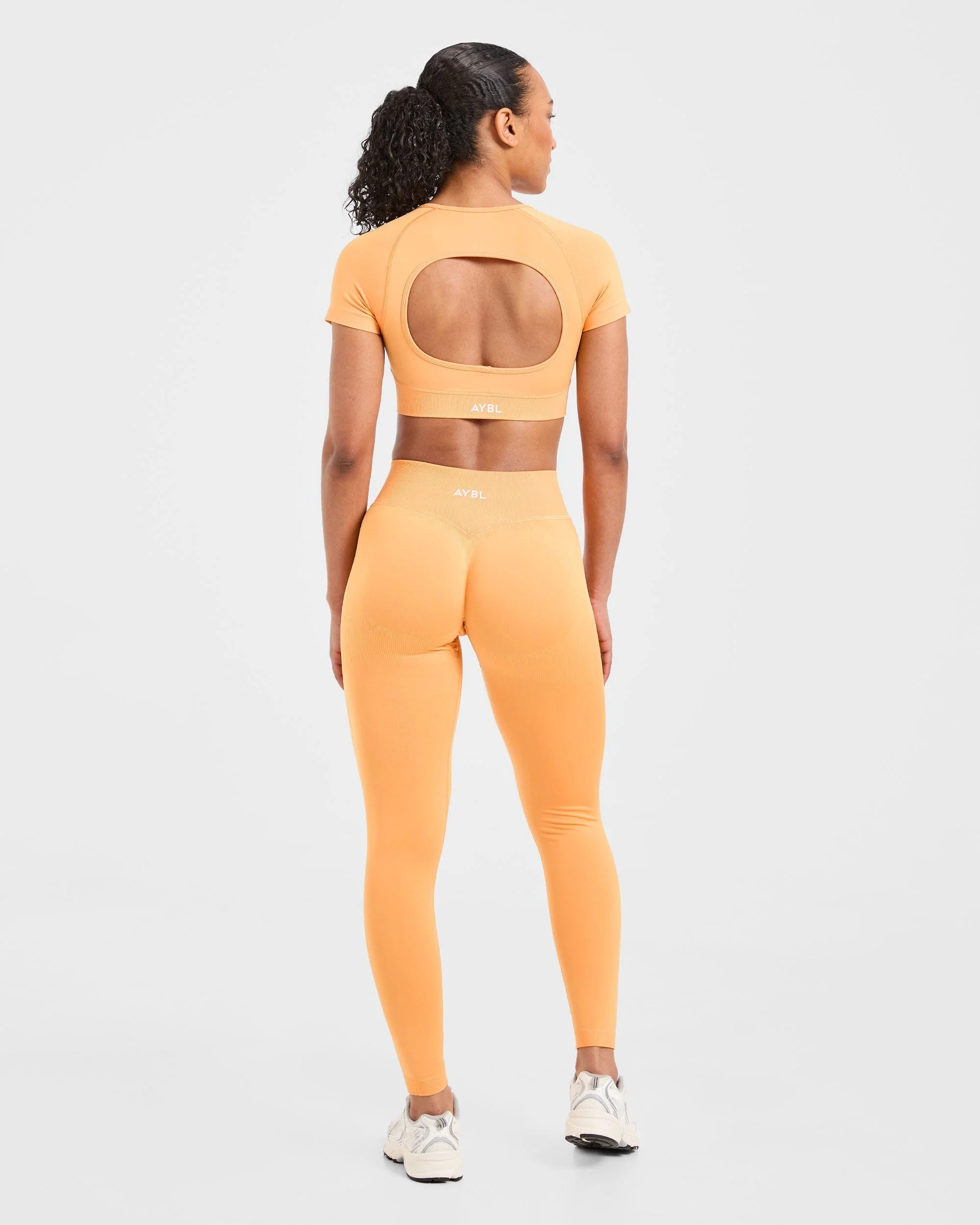 Adapt Seamless Leggings - Bright Orange - Image 4
