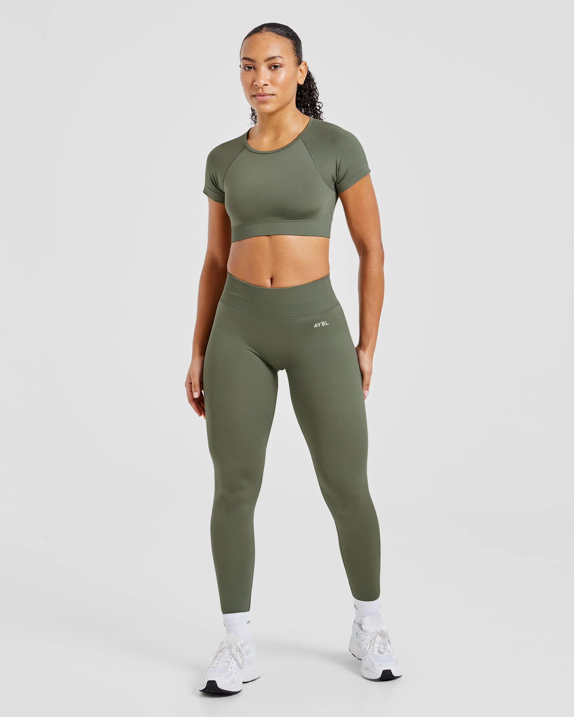 Adapt Seamless Leggings - Green - Image 3