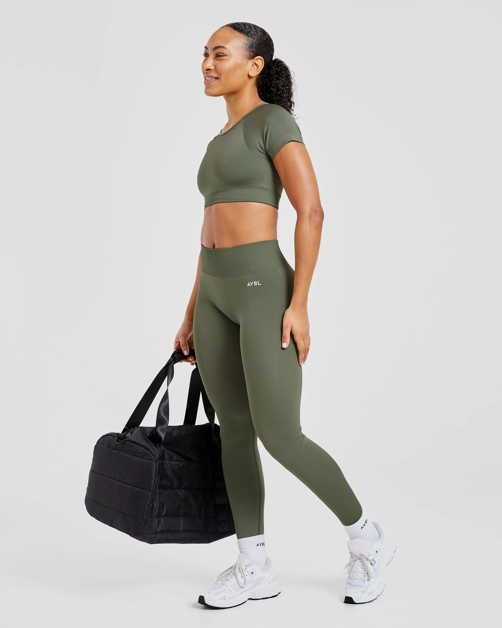 Adapt Seamless Leggings - Green - Image 7