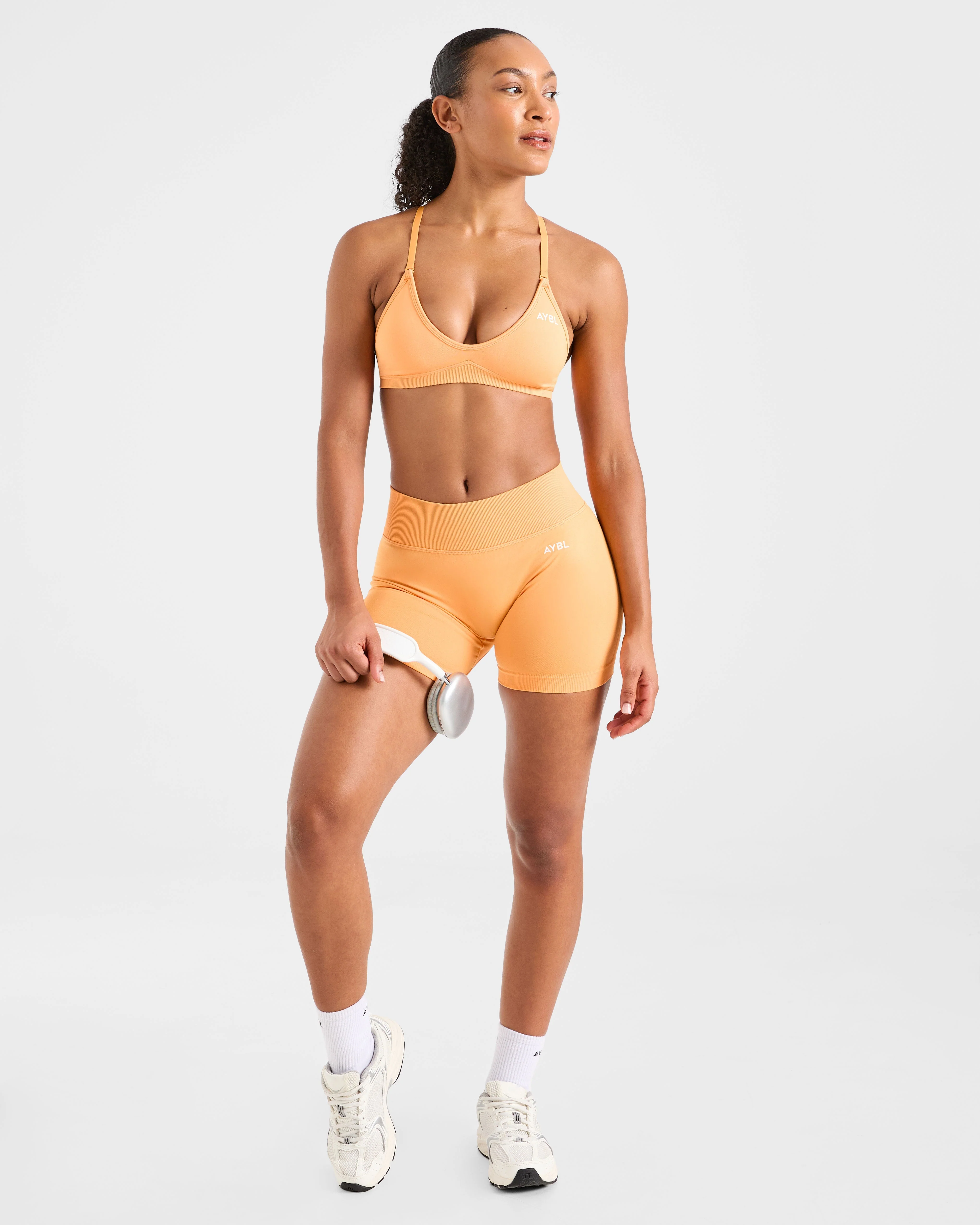 Adapt Seamless Shorts | 4.5" - Bright Orange - Image 7