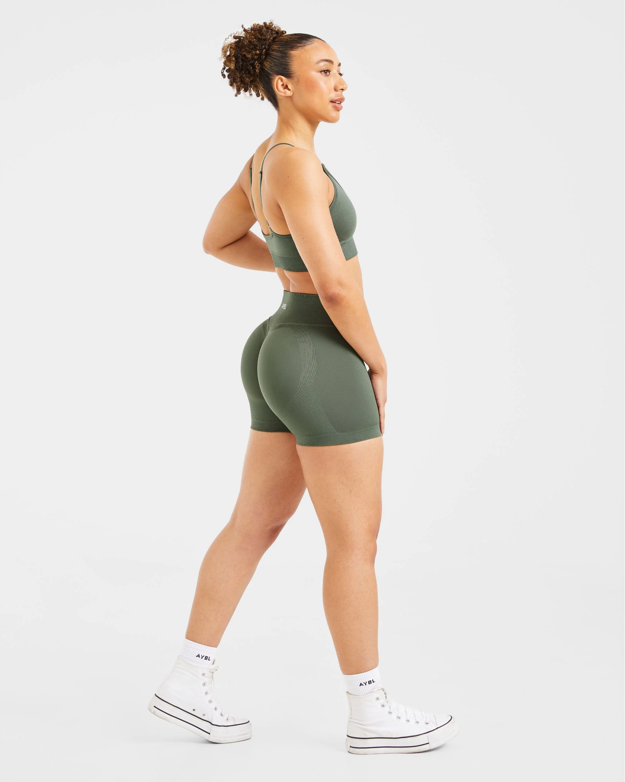 Adapt Seamless Shorts | 4.5" - Green - Image 4