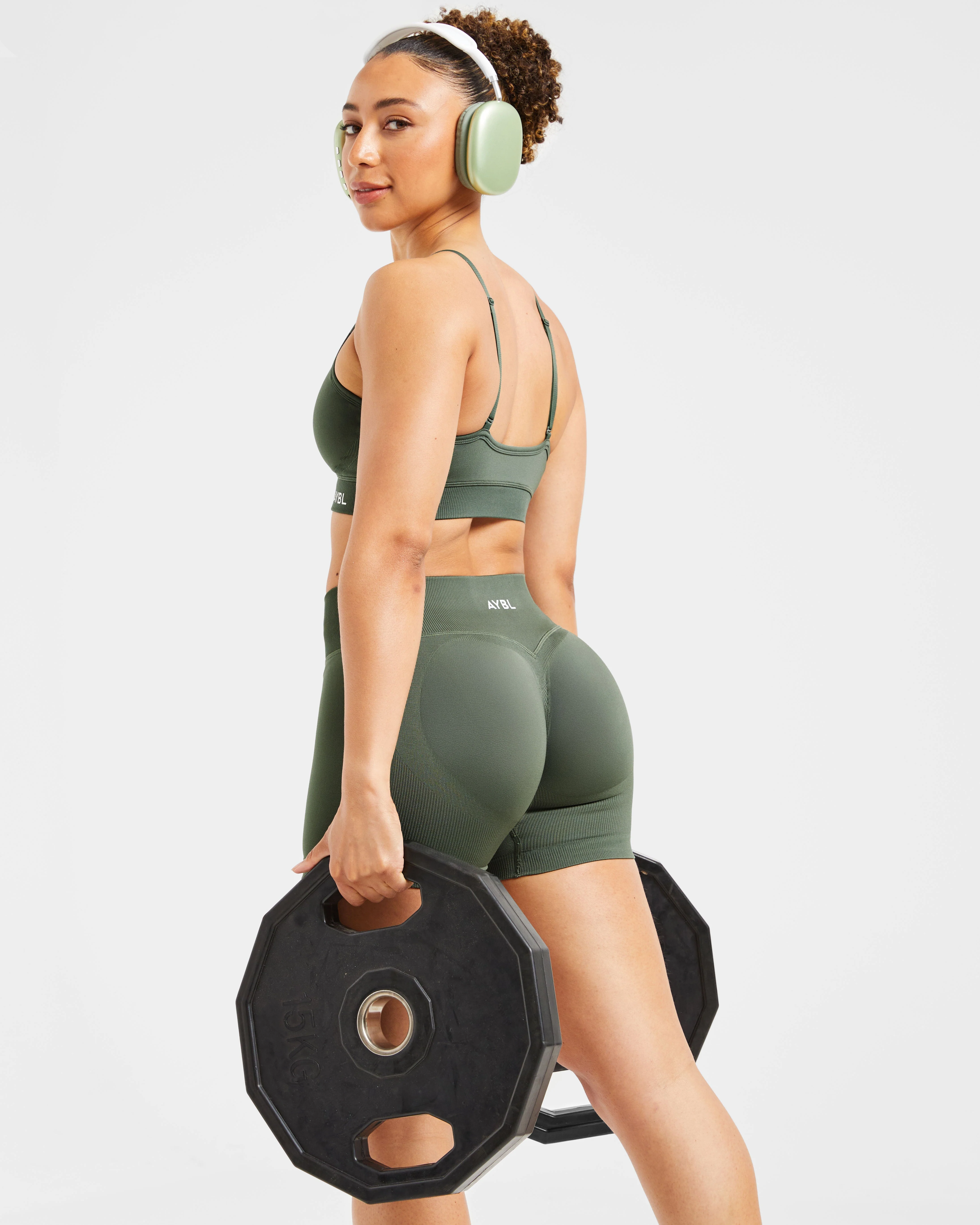 Adapt Seamless Shorts | 4.5" - Green - Image 8