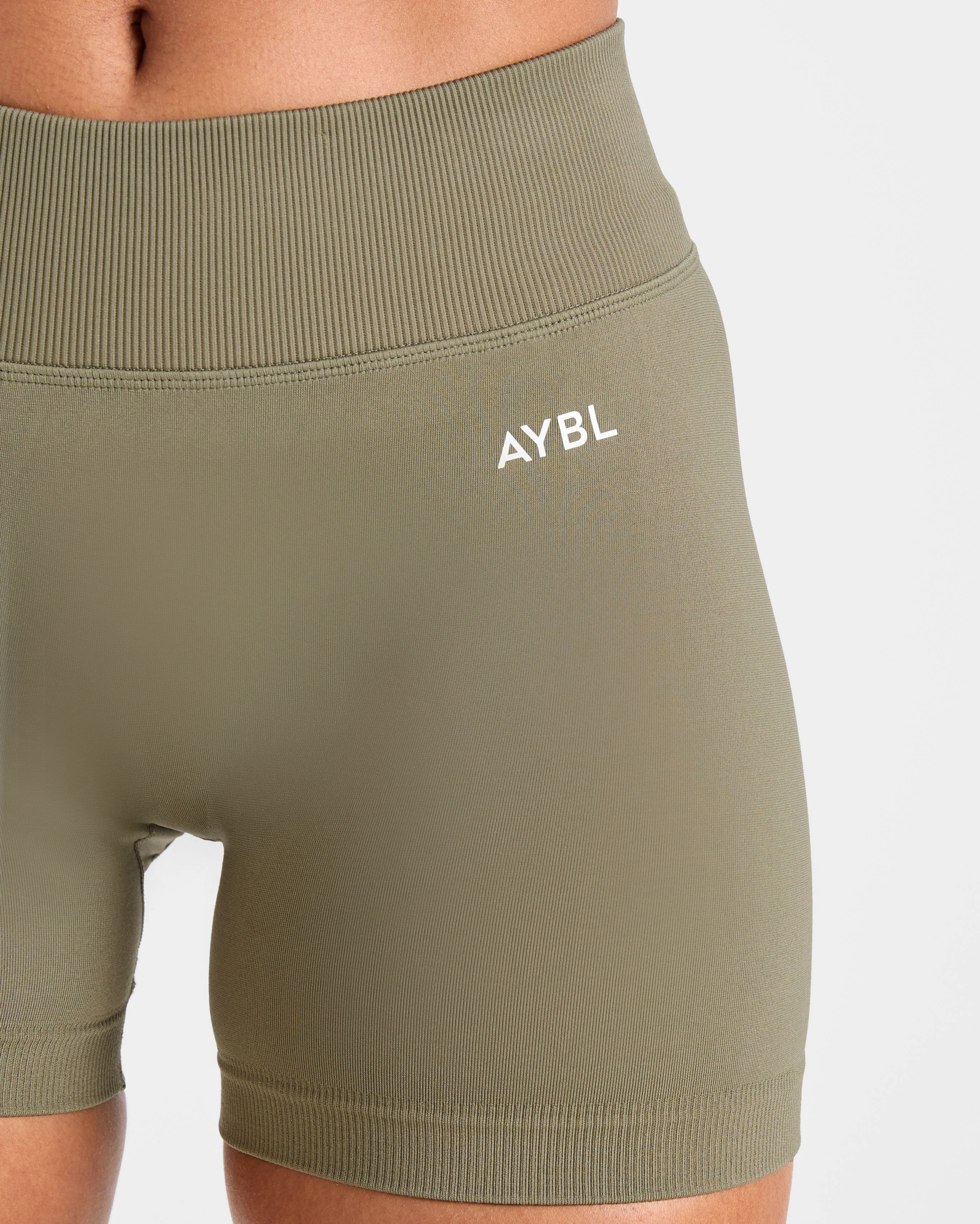 Adapt Seamless Shorts | 4.5" - Muted Olive - Image 5