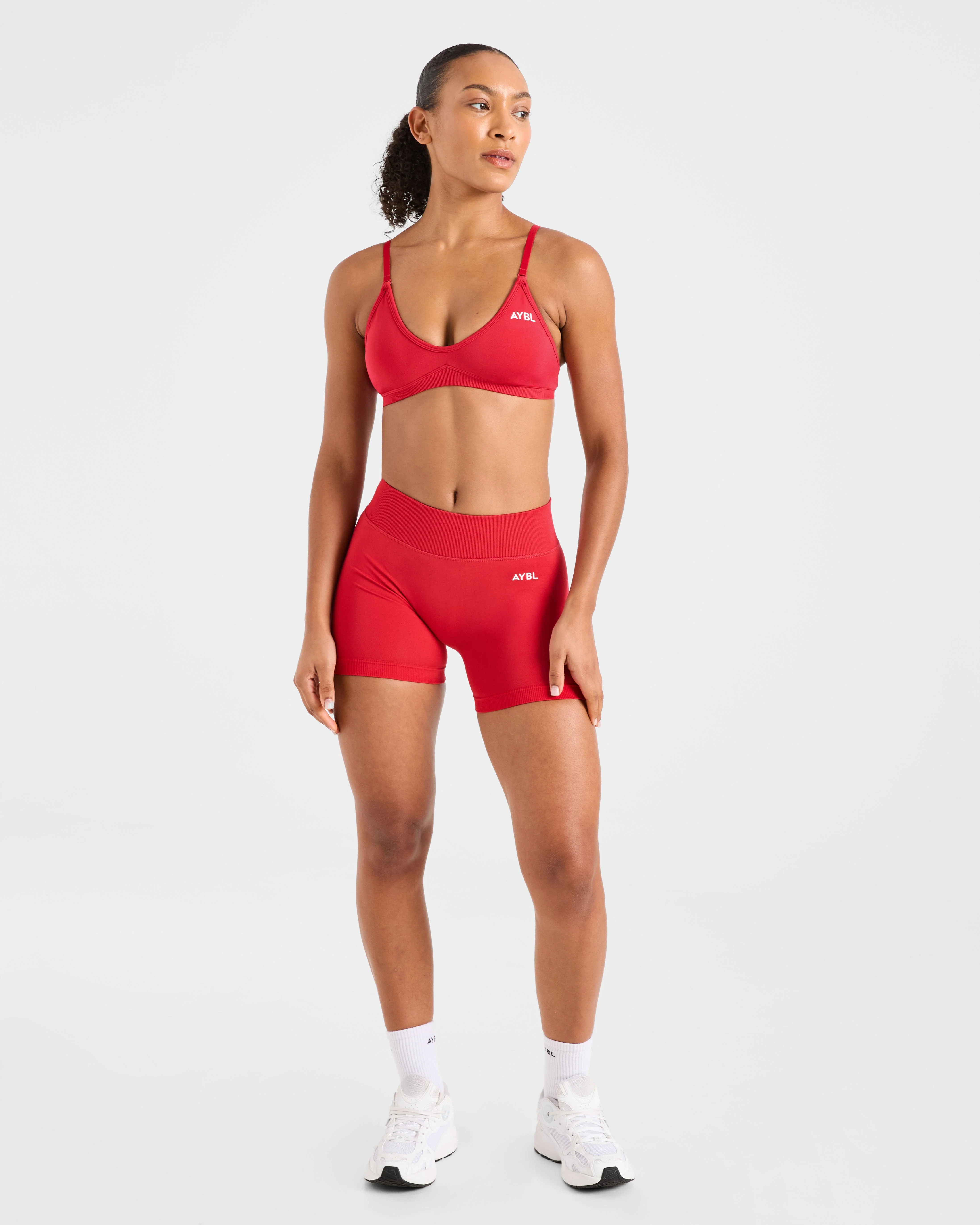 Adapt Seamless Shorts | 4.5" - Salsa Red - Image 3