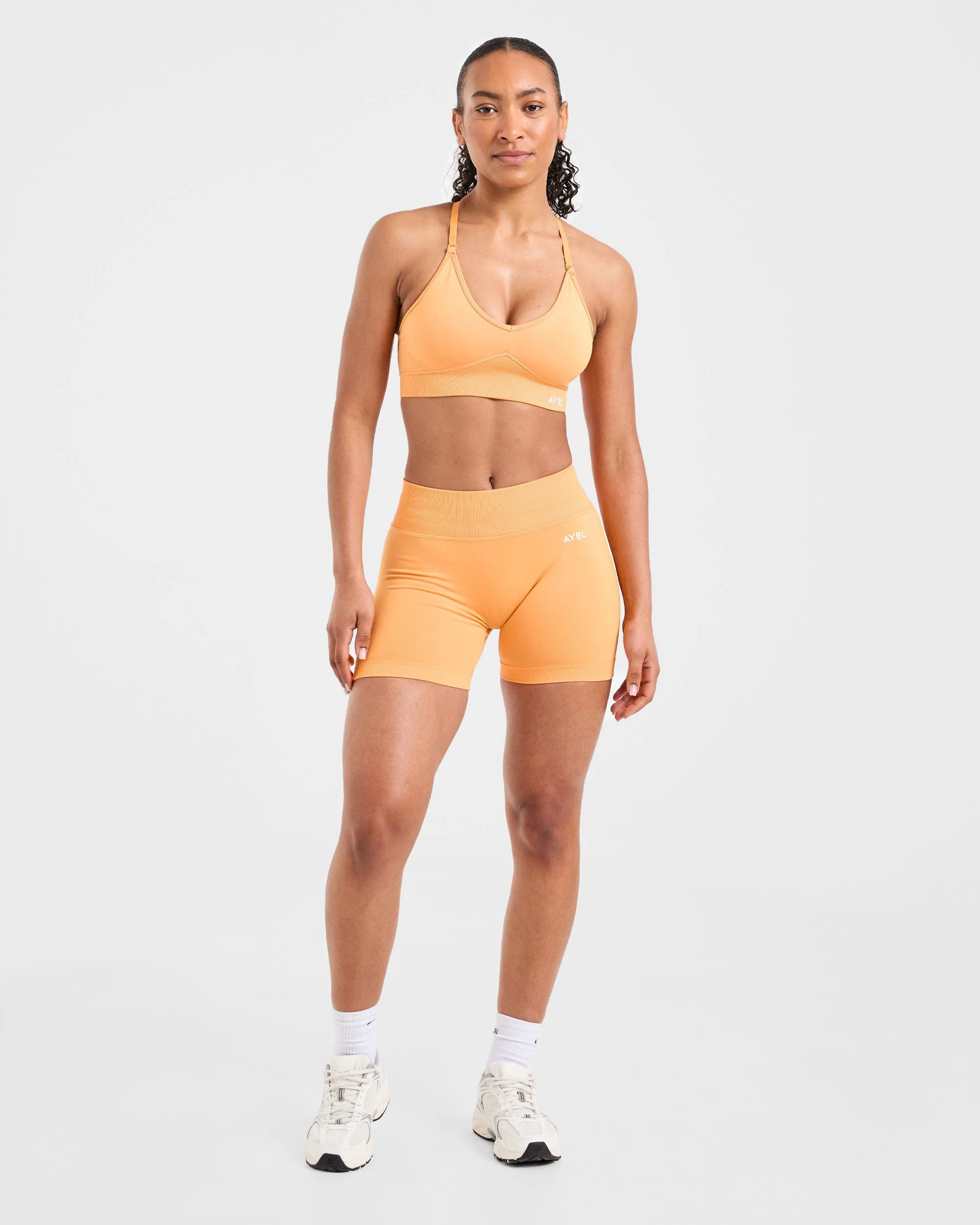 Adapt Seamless Sports Bra - Bright Orange - Image 3