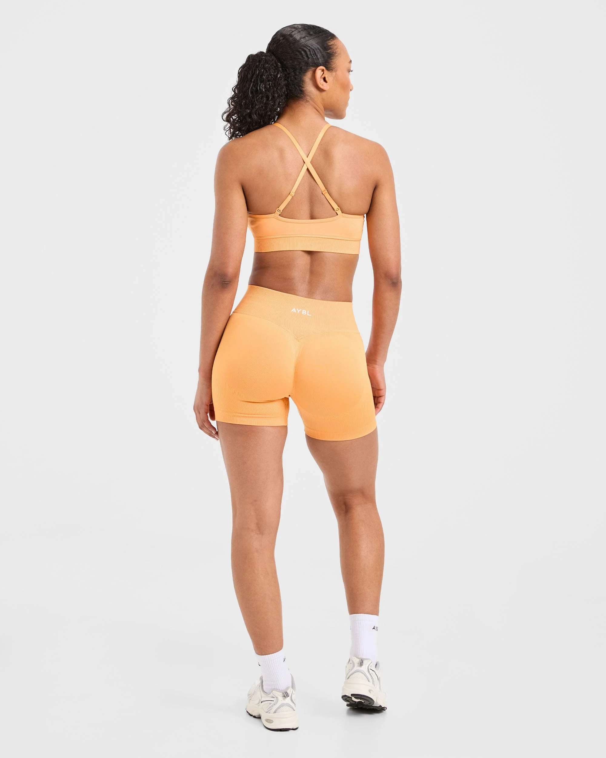 Adapt Seamless Sports Bra - Bright Orange - Image 4