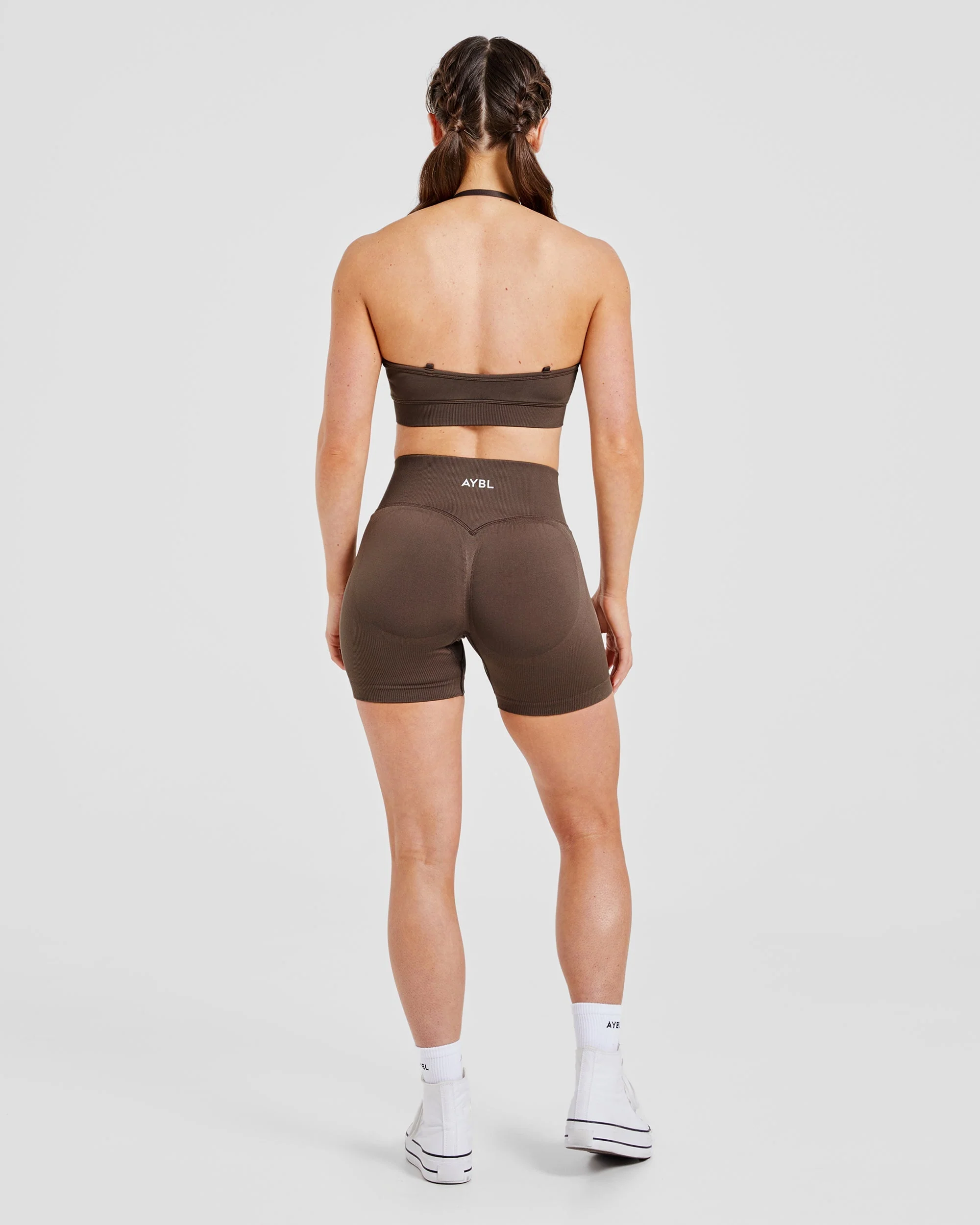 Adapt Seamless Sports Bra - Brown - Image 4