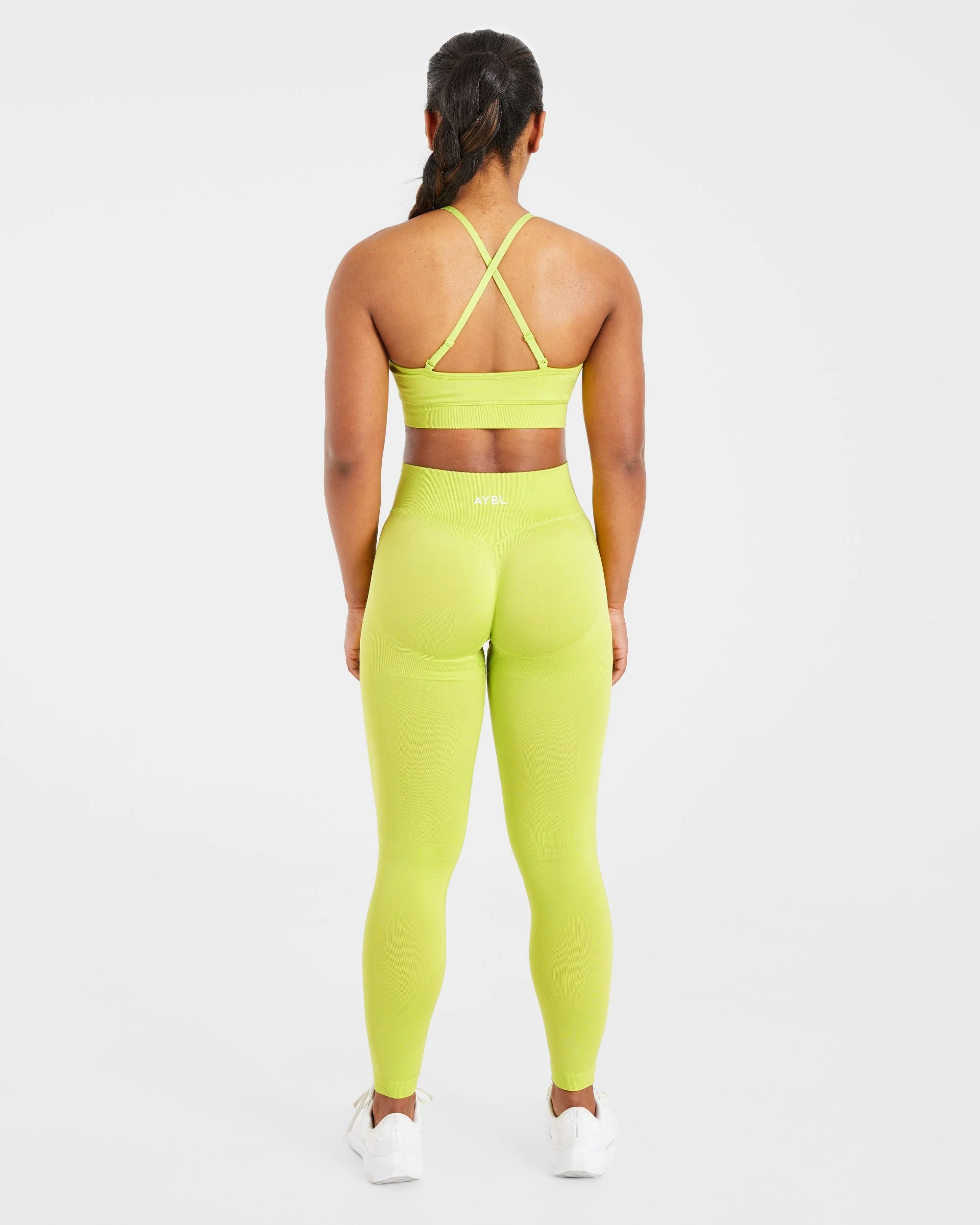 Adapt Seamless Sports Bra - Lime Green - Image 4