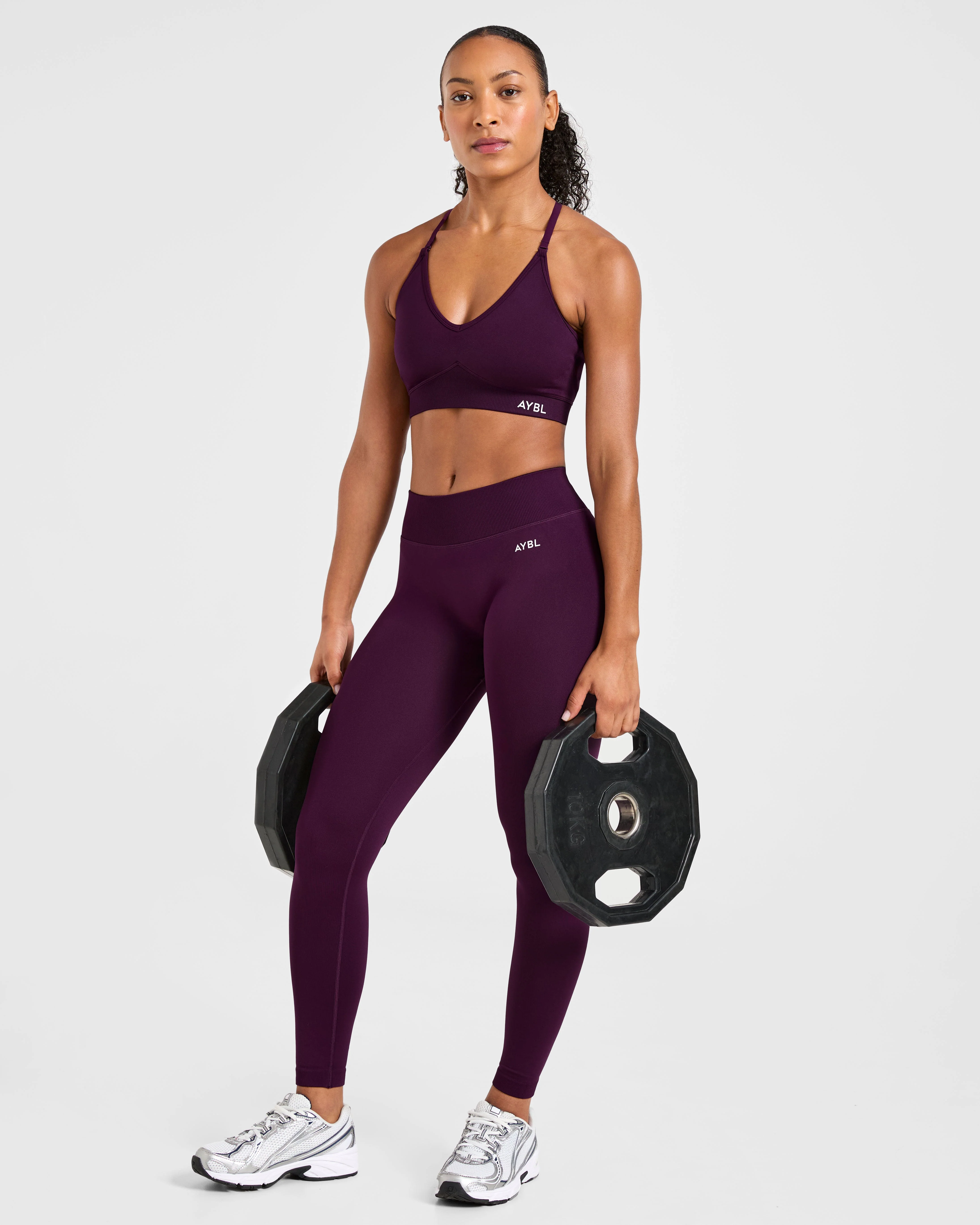 Adapt Seamless Sports Bra - Midnight Plum - Image 7