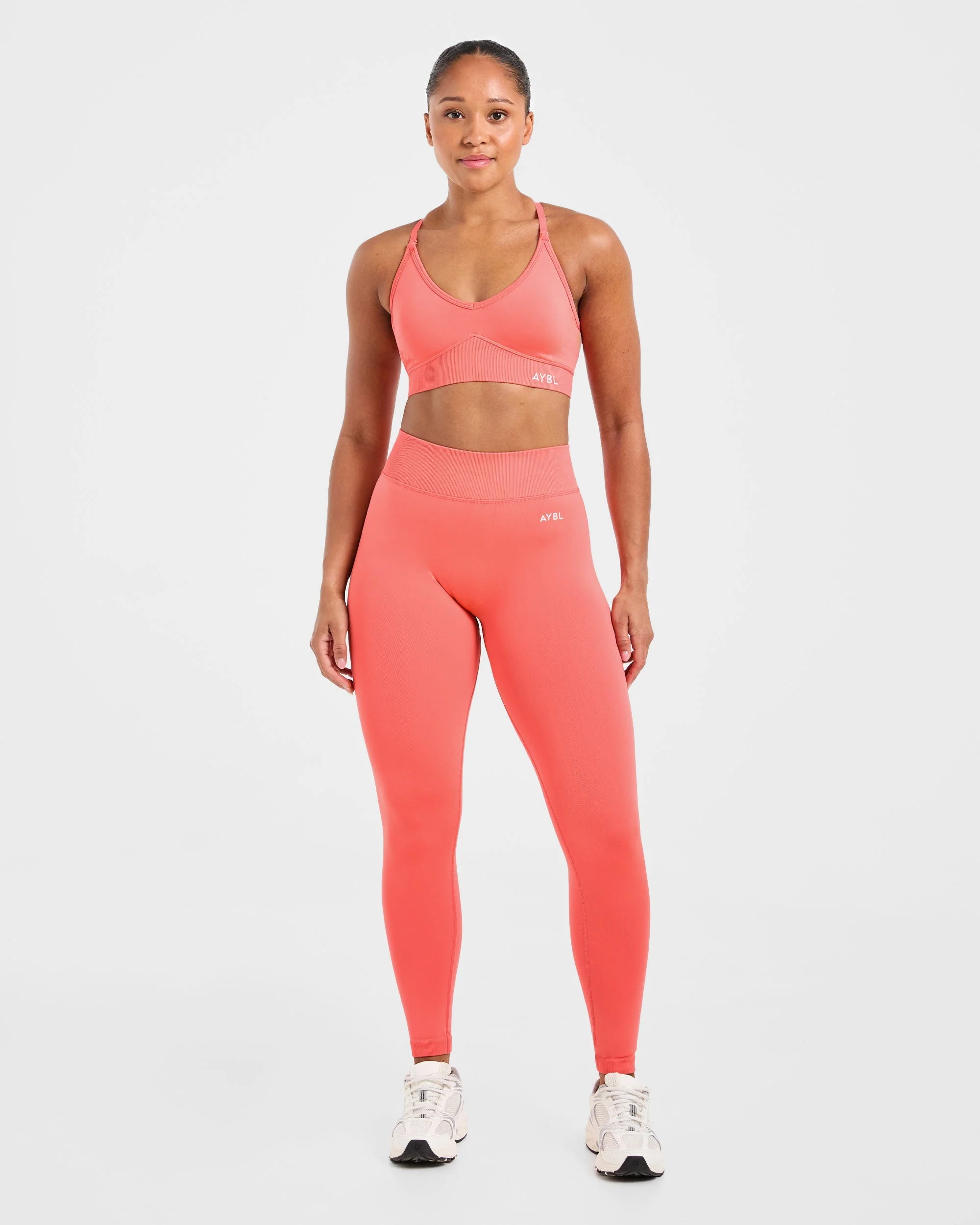 Adapt Seamless Sports Bra - Summer Peach - Image 3