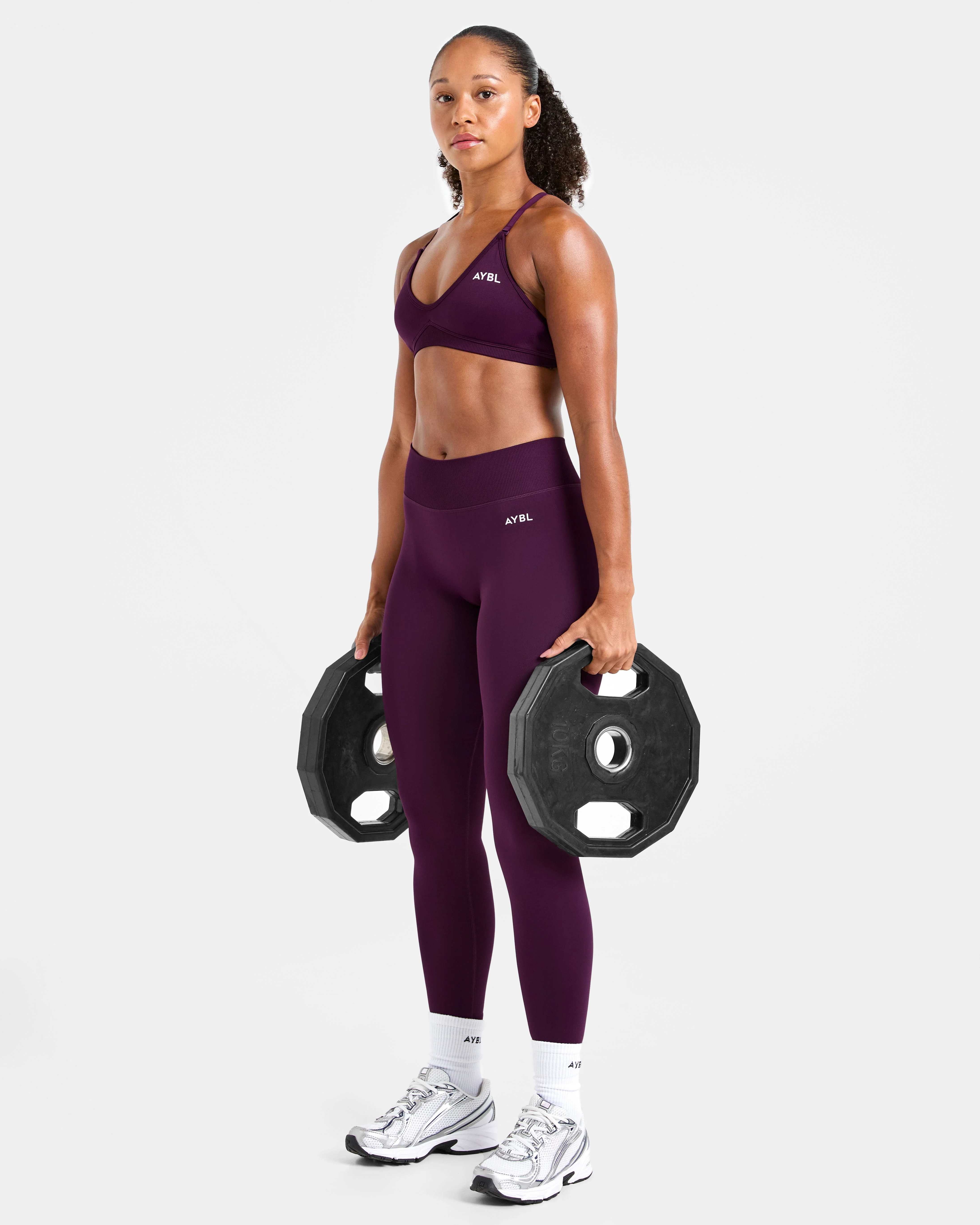 Adapt Seamless Strappy Sports Bra - Midnight Plum - Image 7