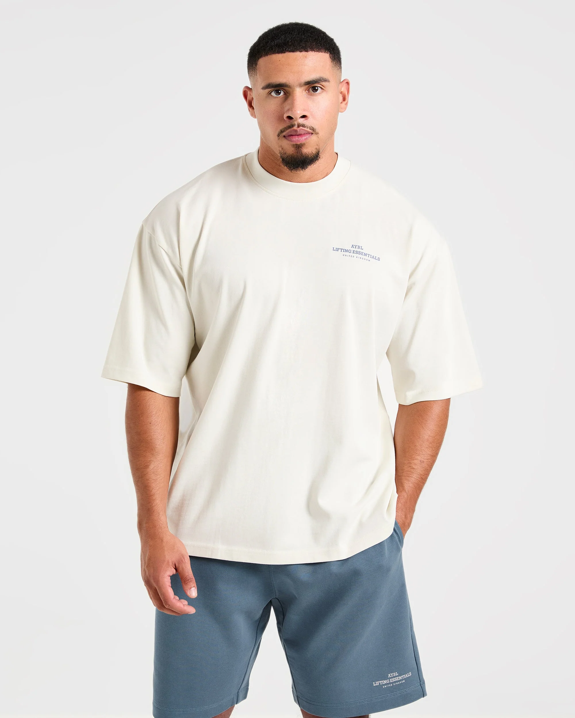 Apex Lifting Essentials Oversized T Shirt - White - Image 2