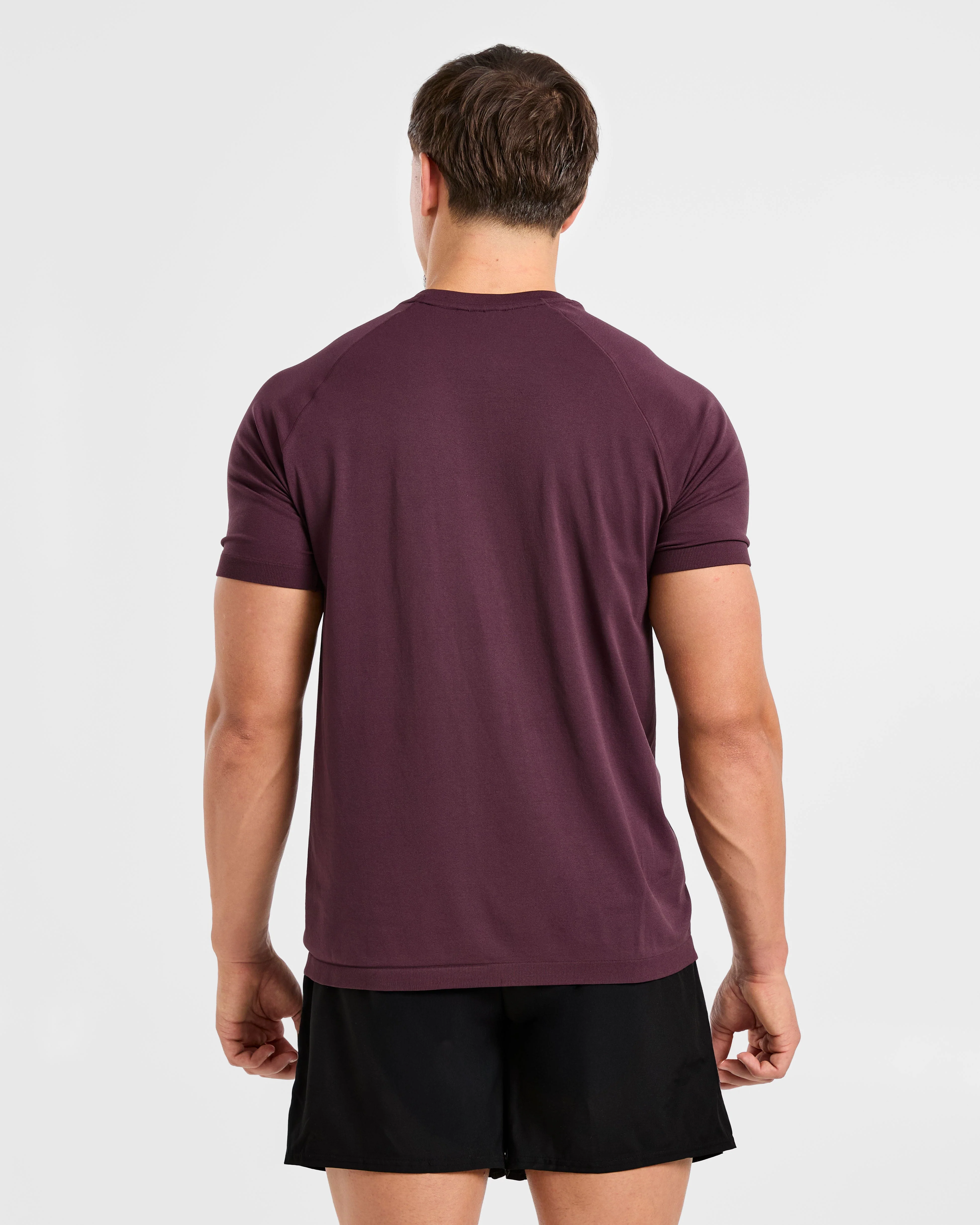 Ascend Seamless T Shirt - Deep Plum - Image 2