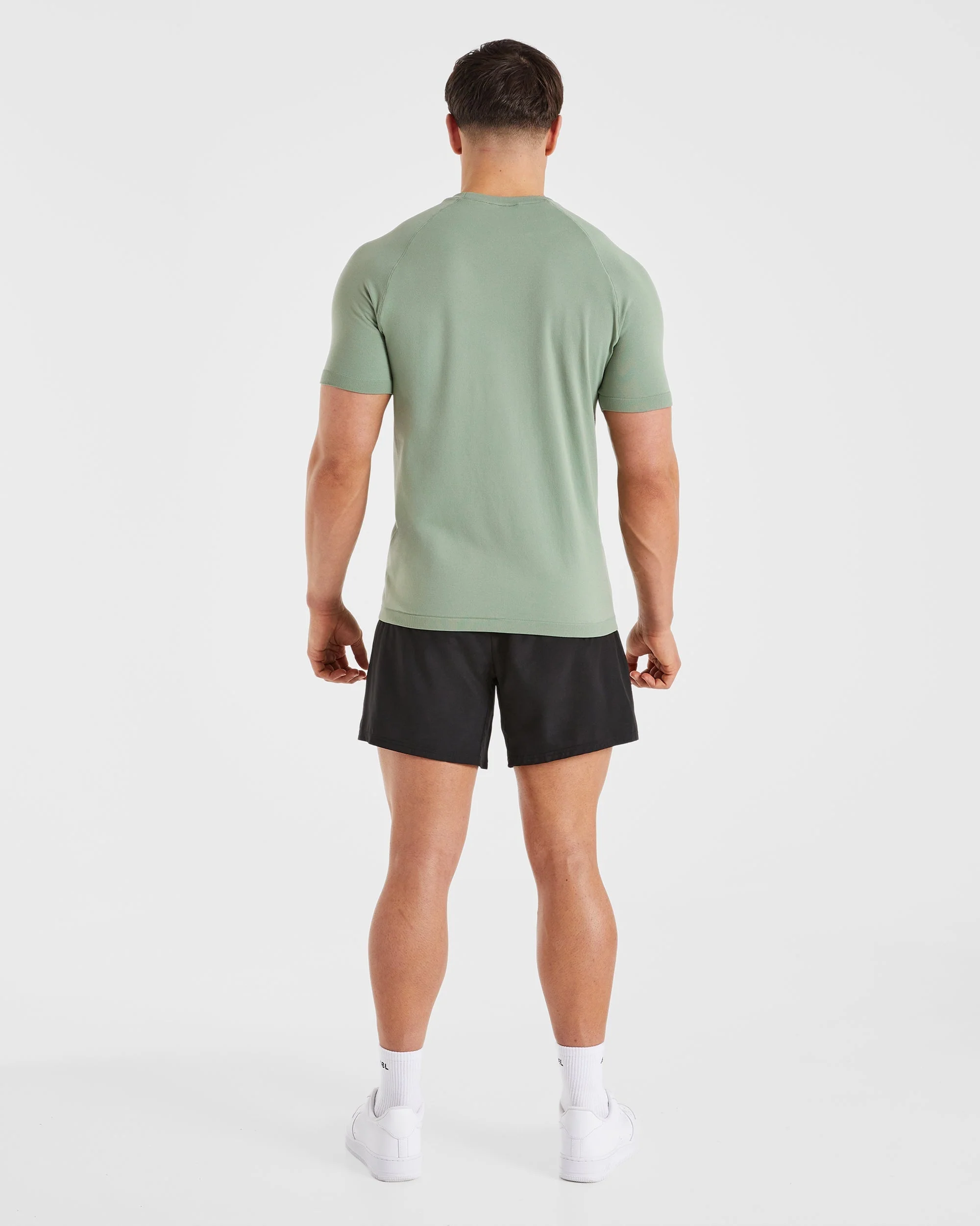 Ascend Seamless T Shirt - Olive Green - Image 4