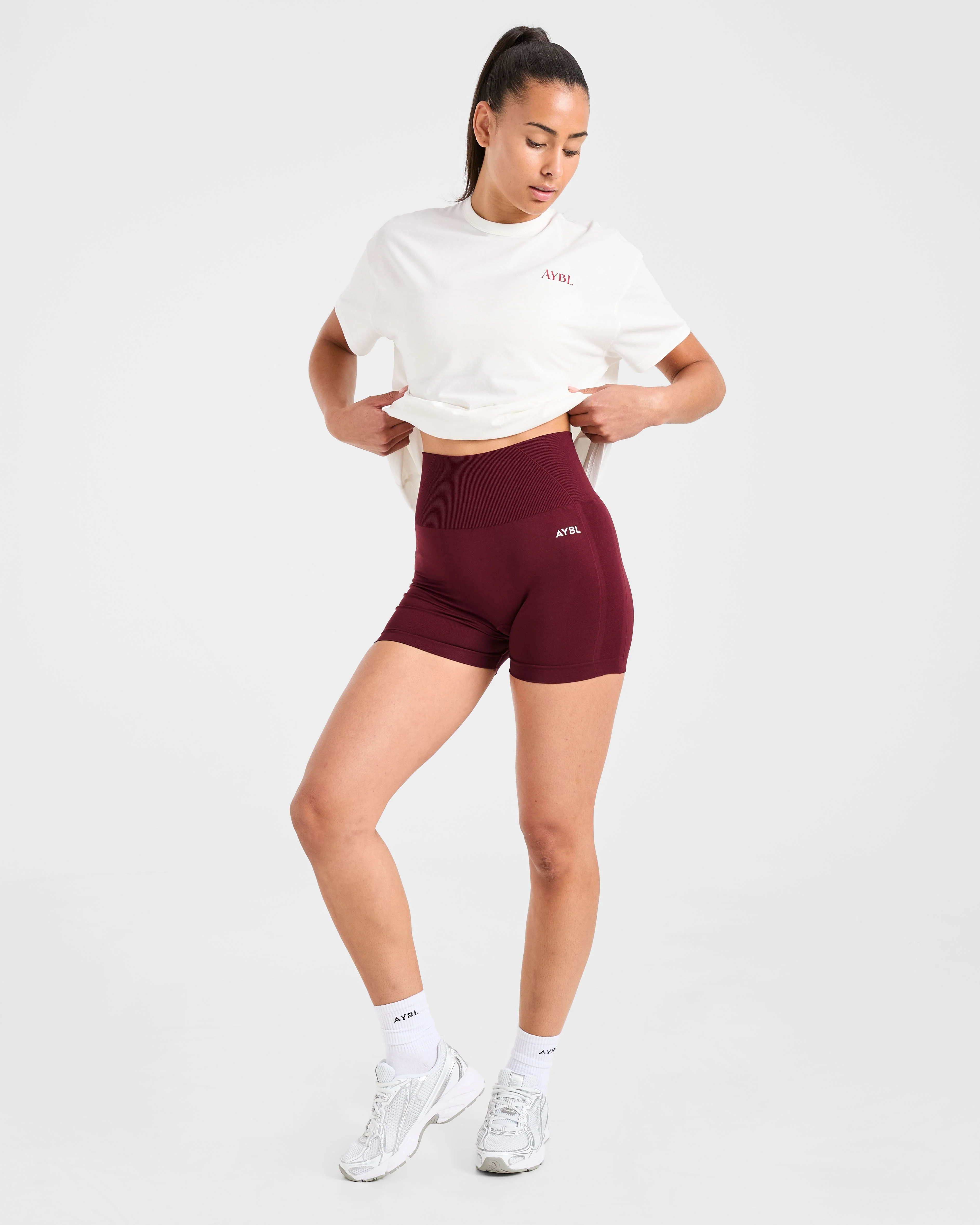 Athletics Club Oversized T Shirt - Off White - Image 7
