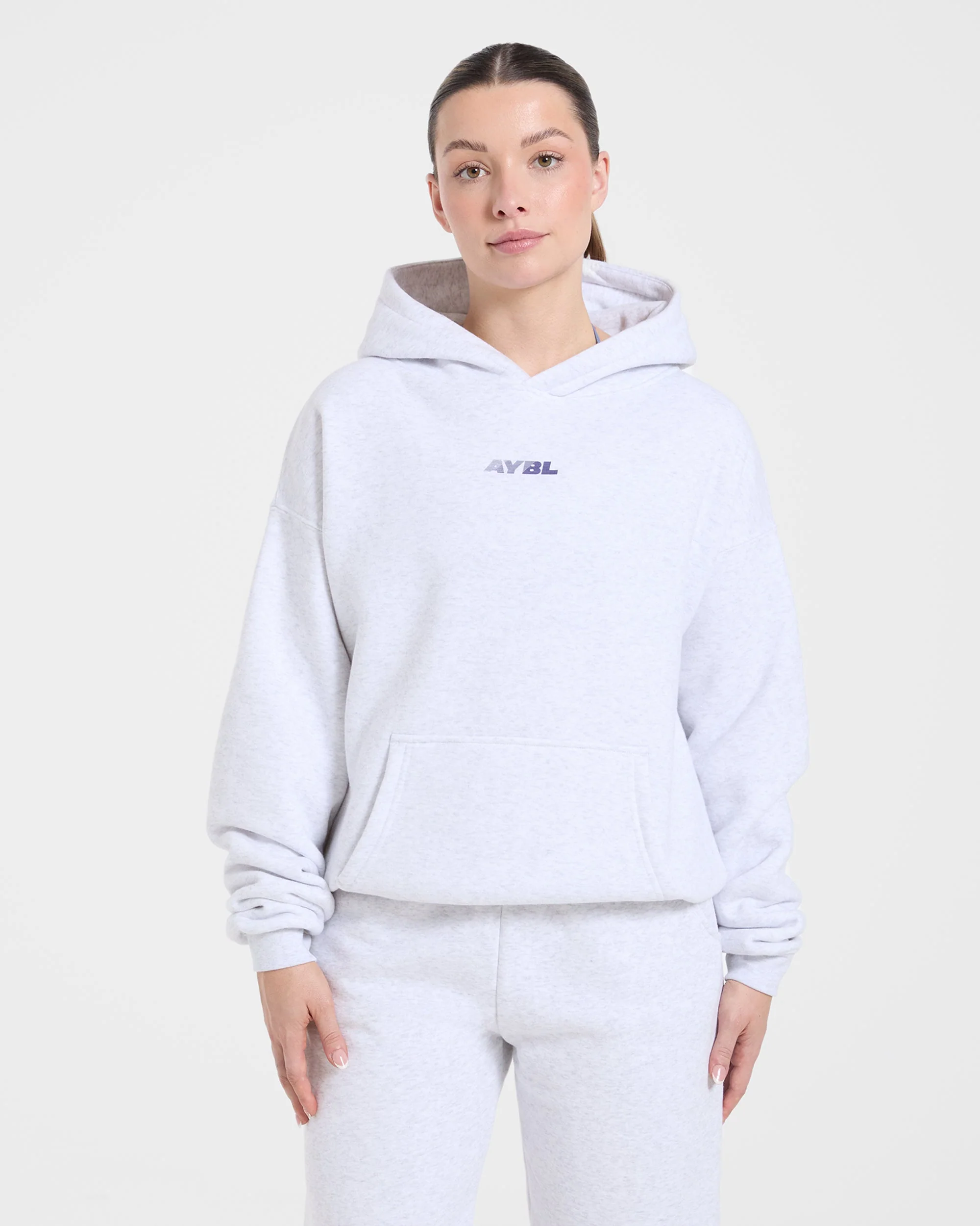 Athletics Dept Oversized Hoodie - Grey Marl - Image 2
