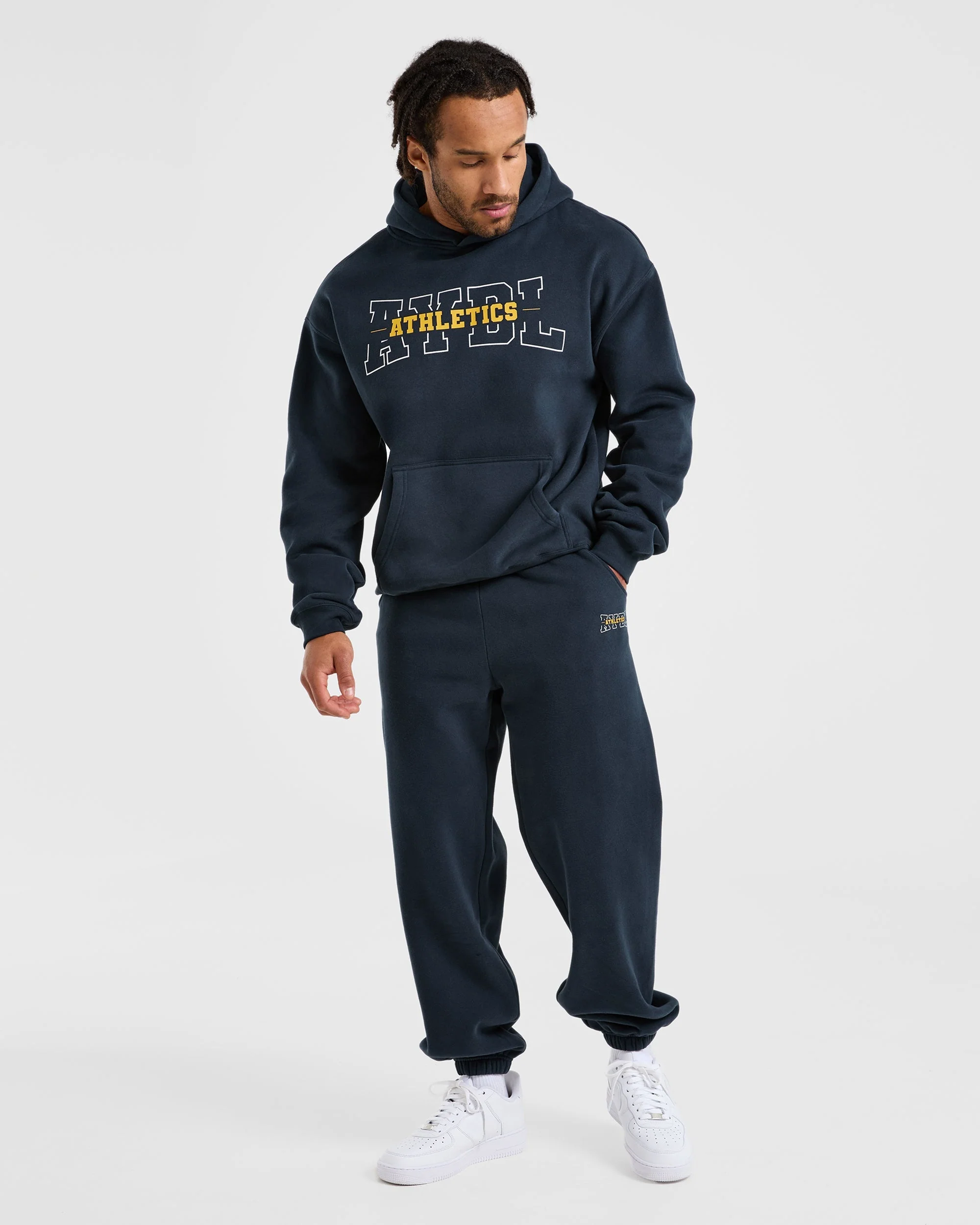 Athletics Oversized Hoodie - Navy - Image 3