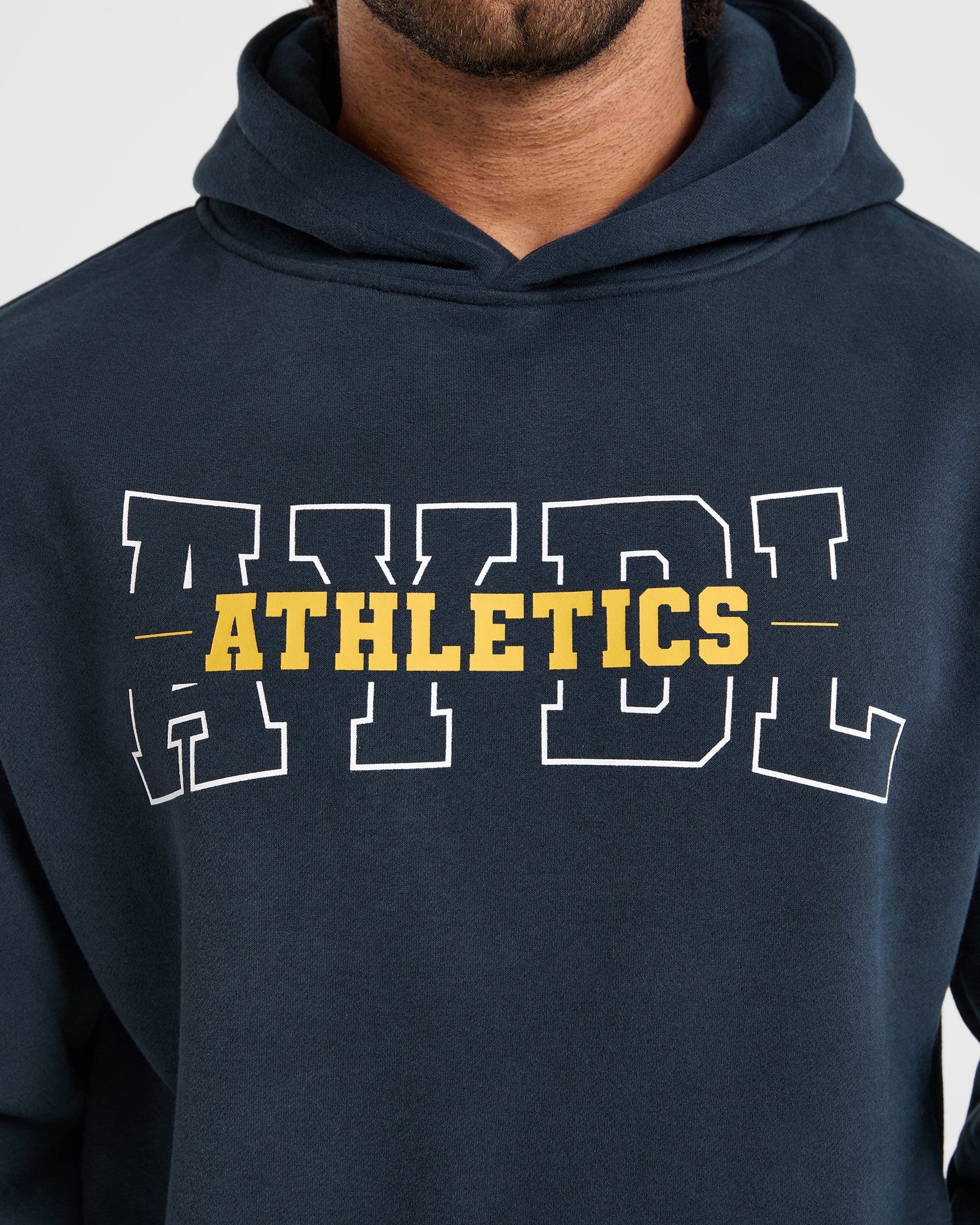 Athletics Oversized Hoodie - Navy - Image 5