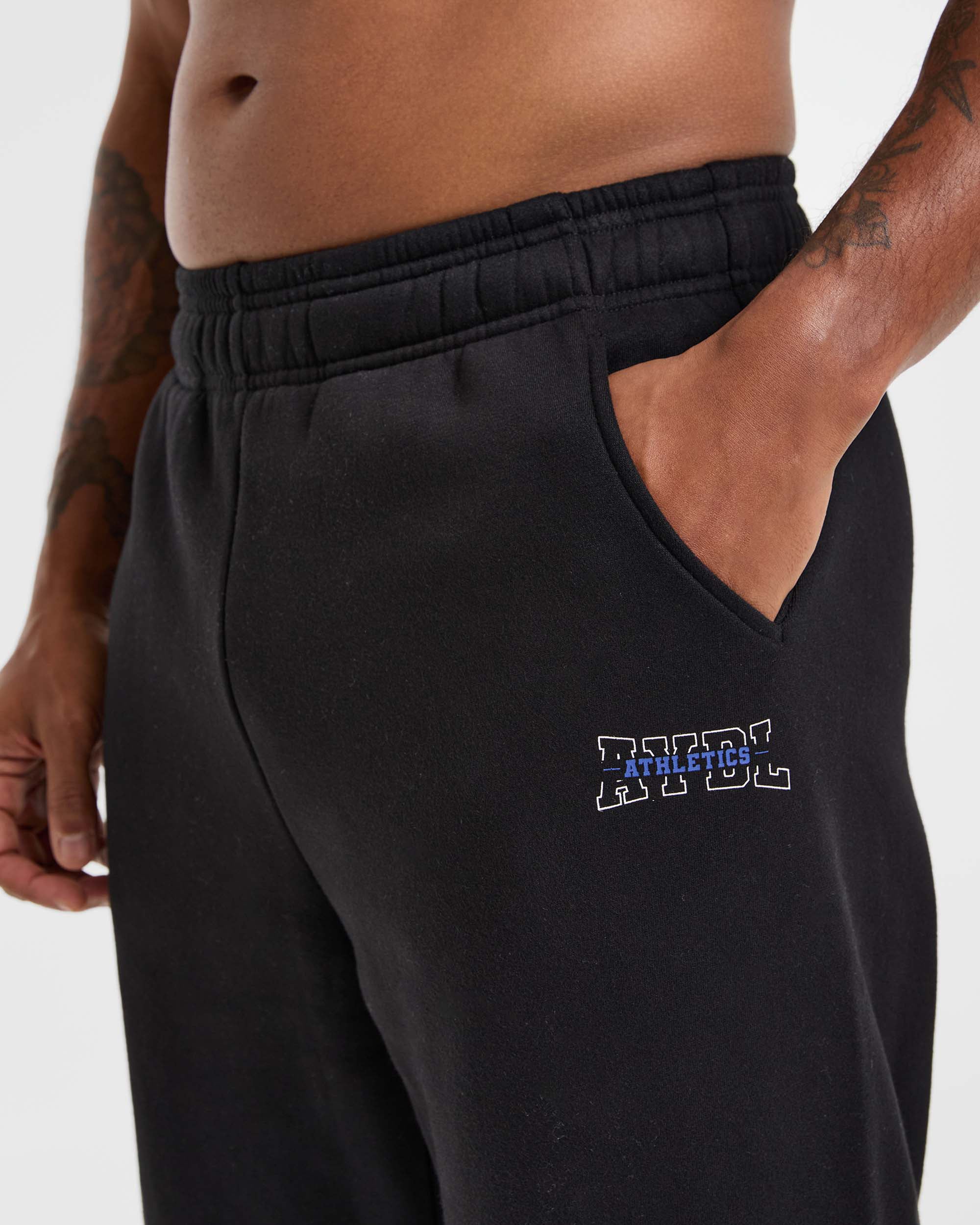 Athletics Oversized Joggers - Black - Image 5