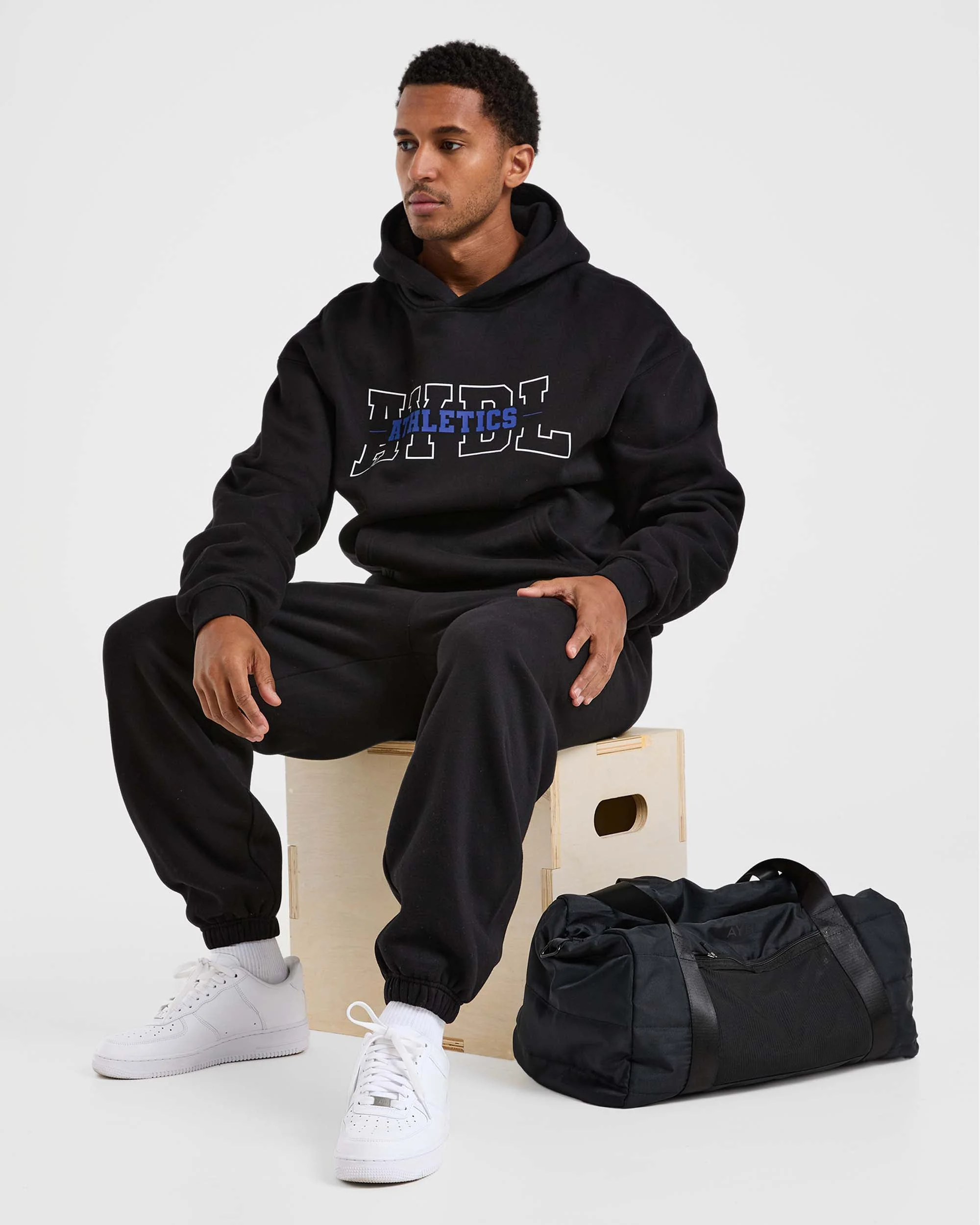 Athletics Oversized Joggers - Black - Image 7