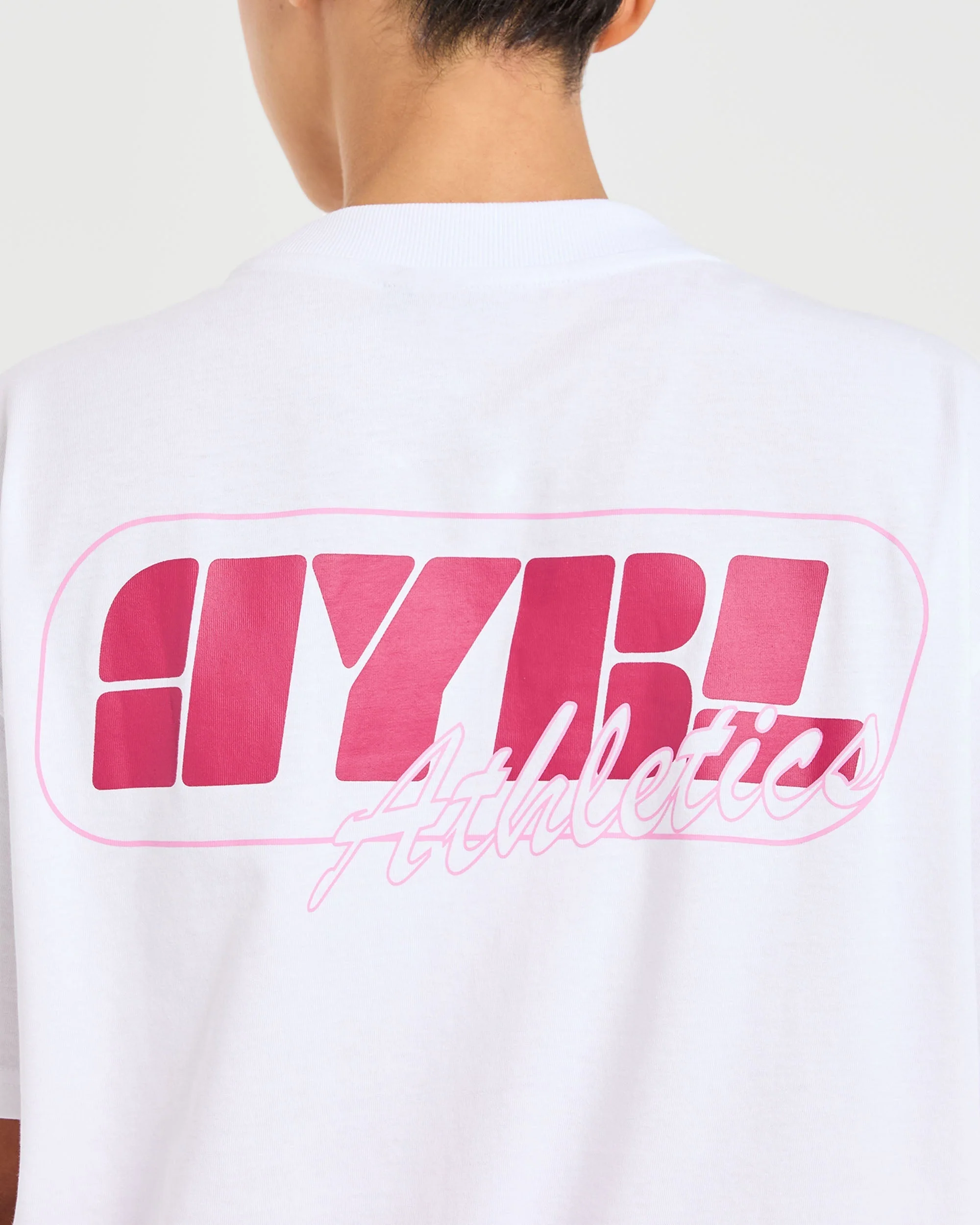 Athletics Retro Oversized T Shirt - White - Image 6