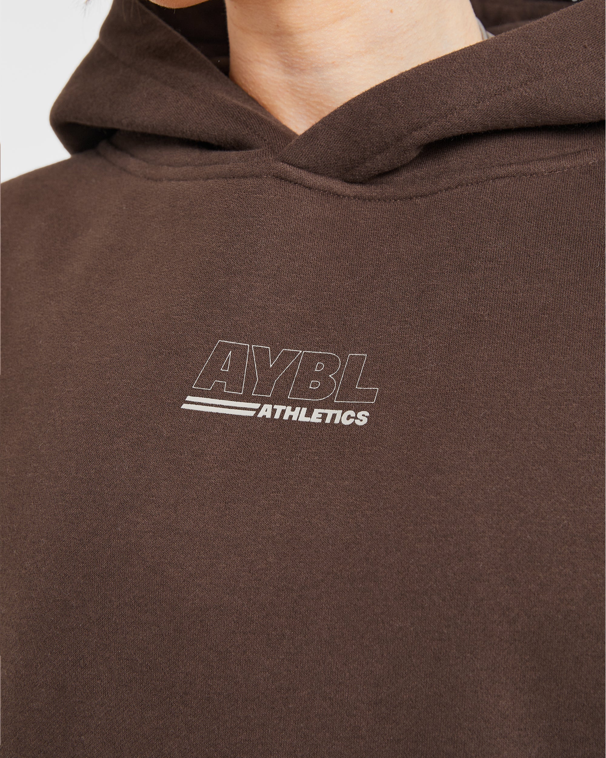 Athletics Track Oversized Hoodie - Brown/Sand - Image 5
