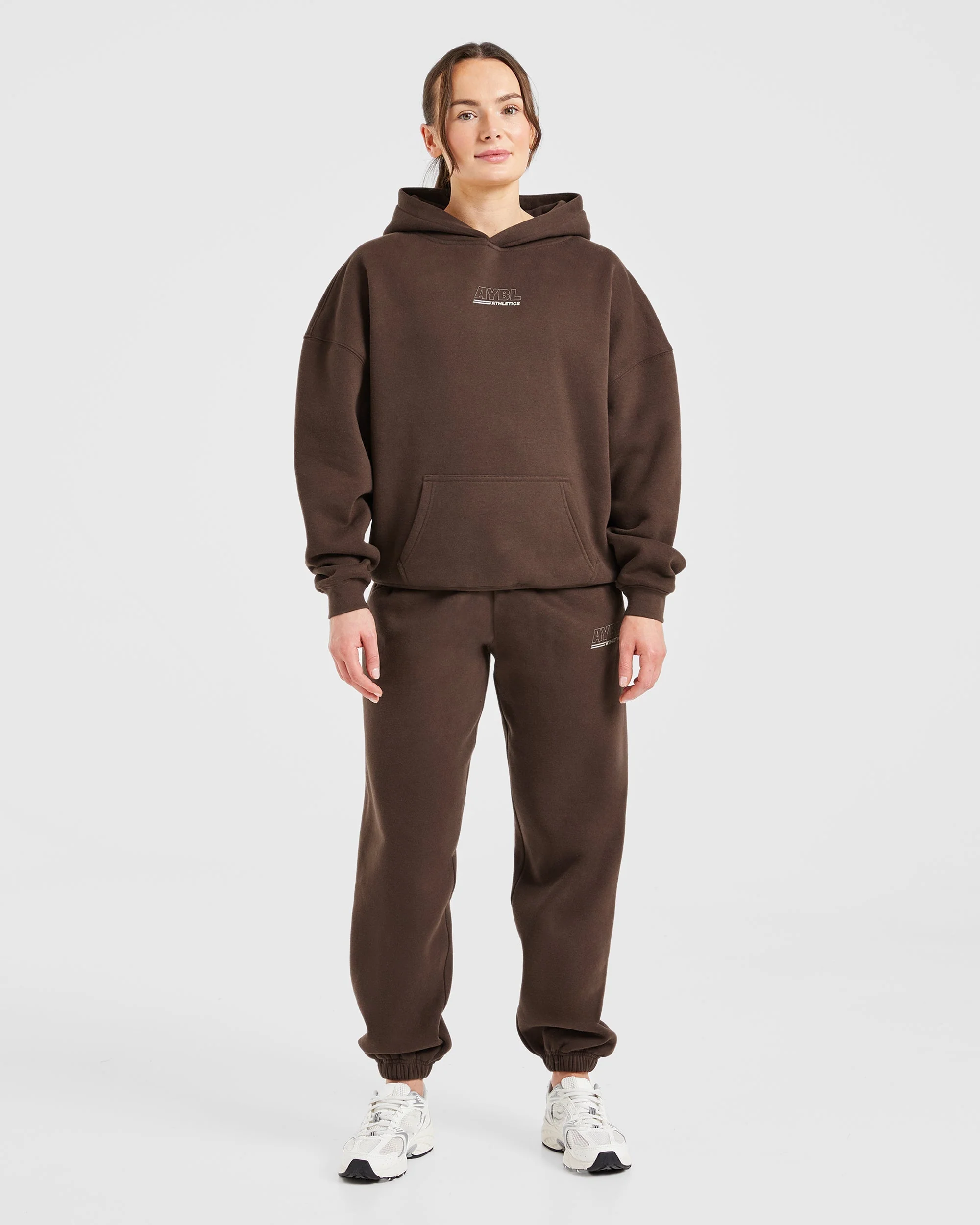 Athletics Track Oversized Joggers - Brown/Sand - Image 3