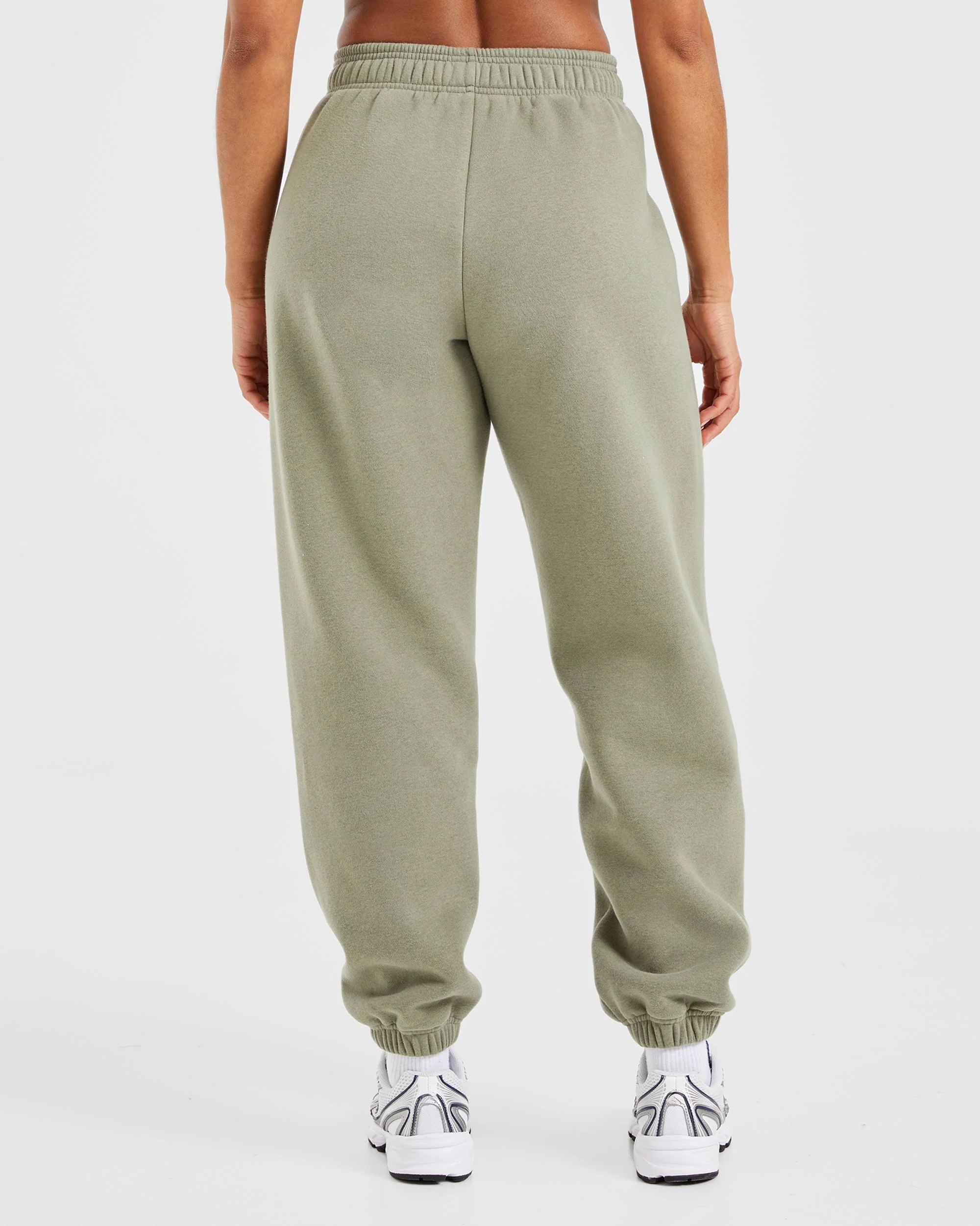 Athletics Track Oversized Joggers - Muted Olive - Image 2