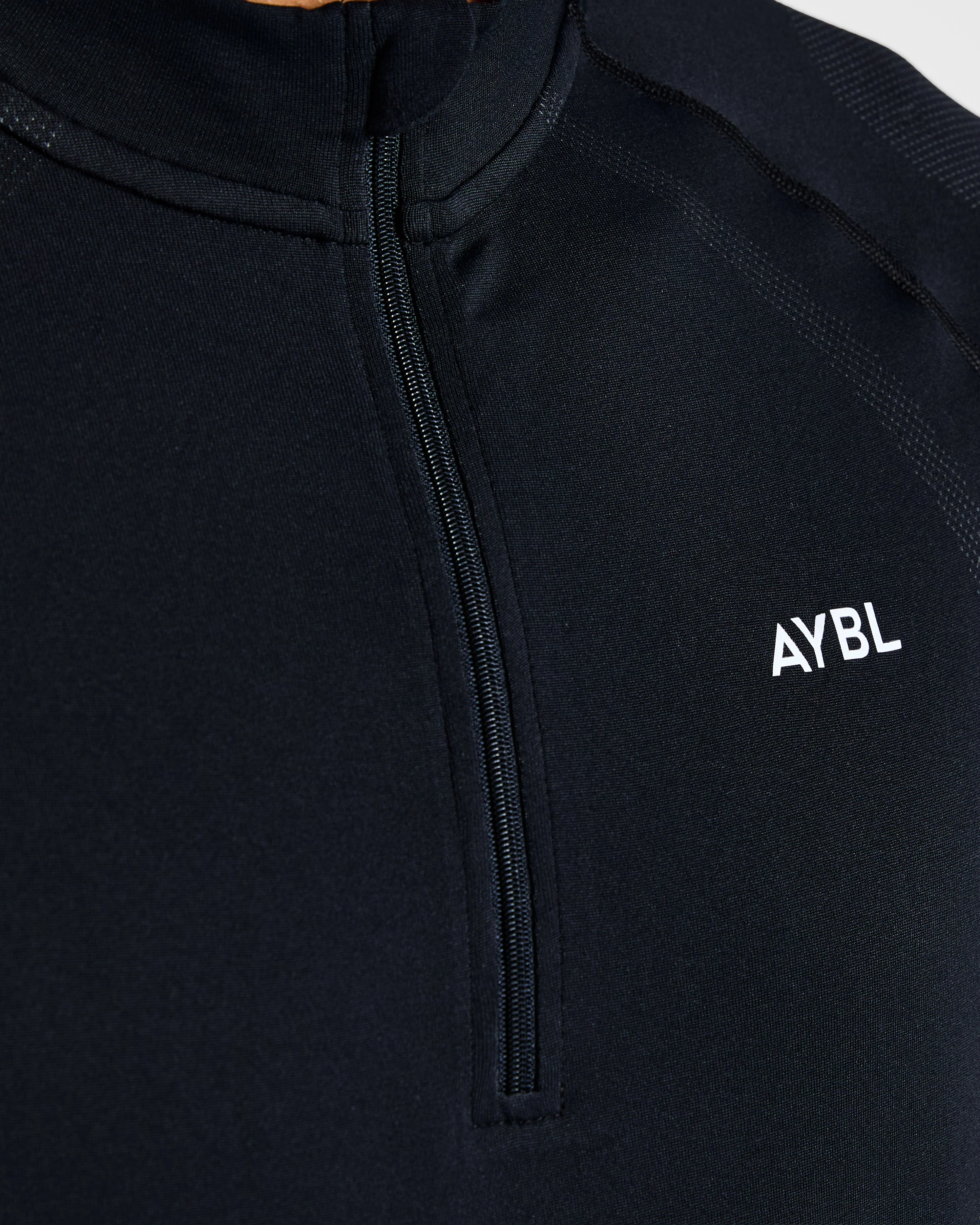 Attain Seamless 1/2 Zip Pullover - Black - Image 5