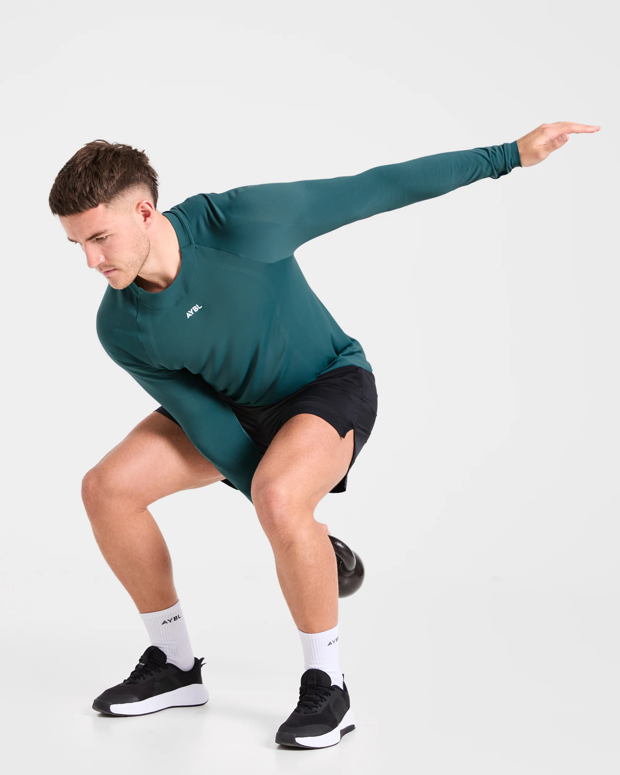 Attain Seamless Long Sleeve T Shirt - Pine Forest - Image 8