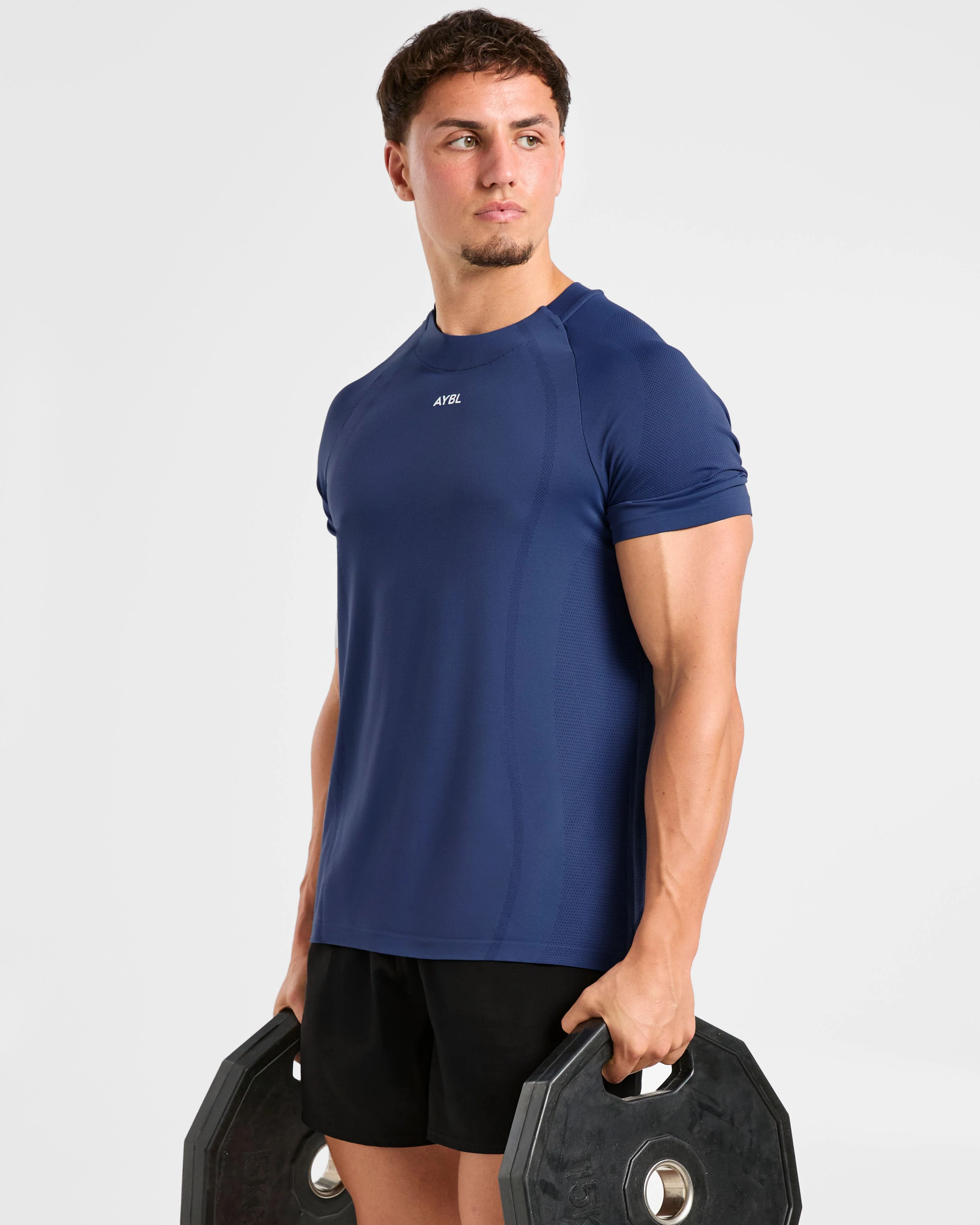 Attain Seamless T Shirt - Dusky Navy - Image 8