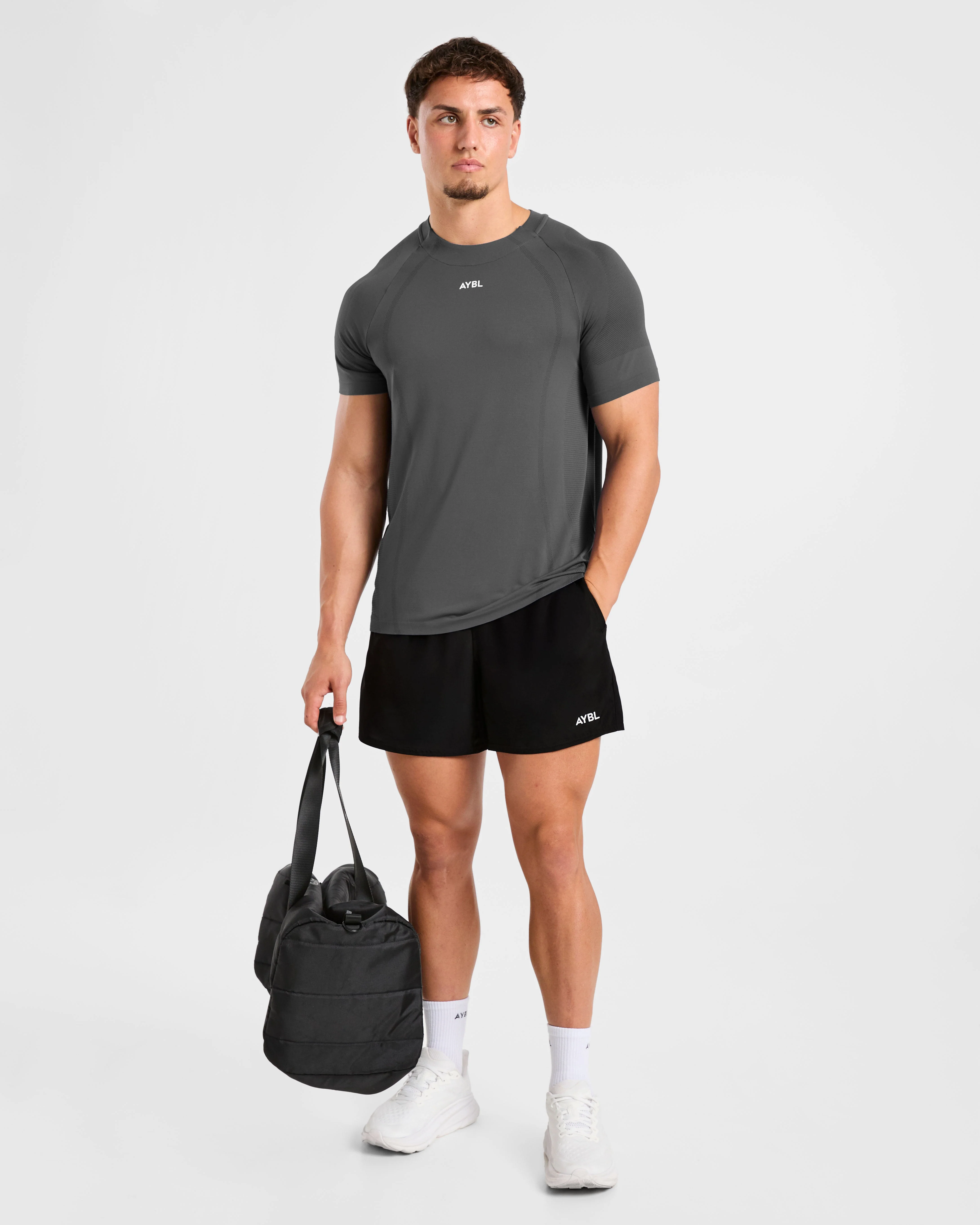 Attain Seamless T Shirt - Storm Grey - Image 7