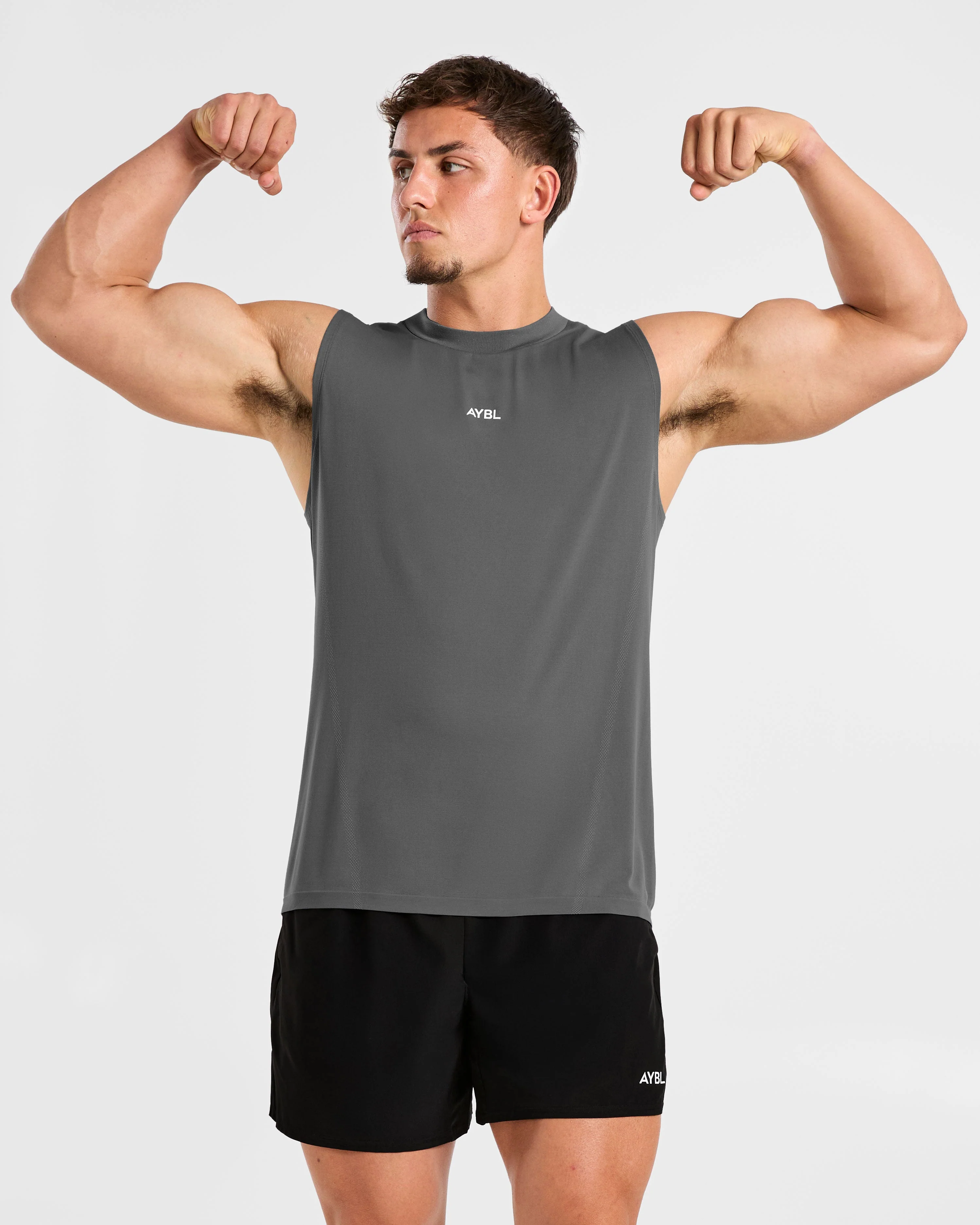 Attain Seamless Vest - Storm Grey - Image 7