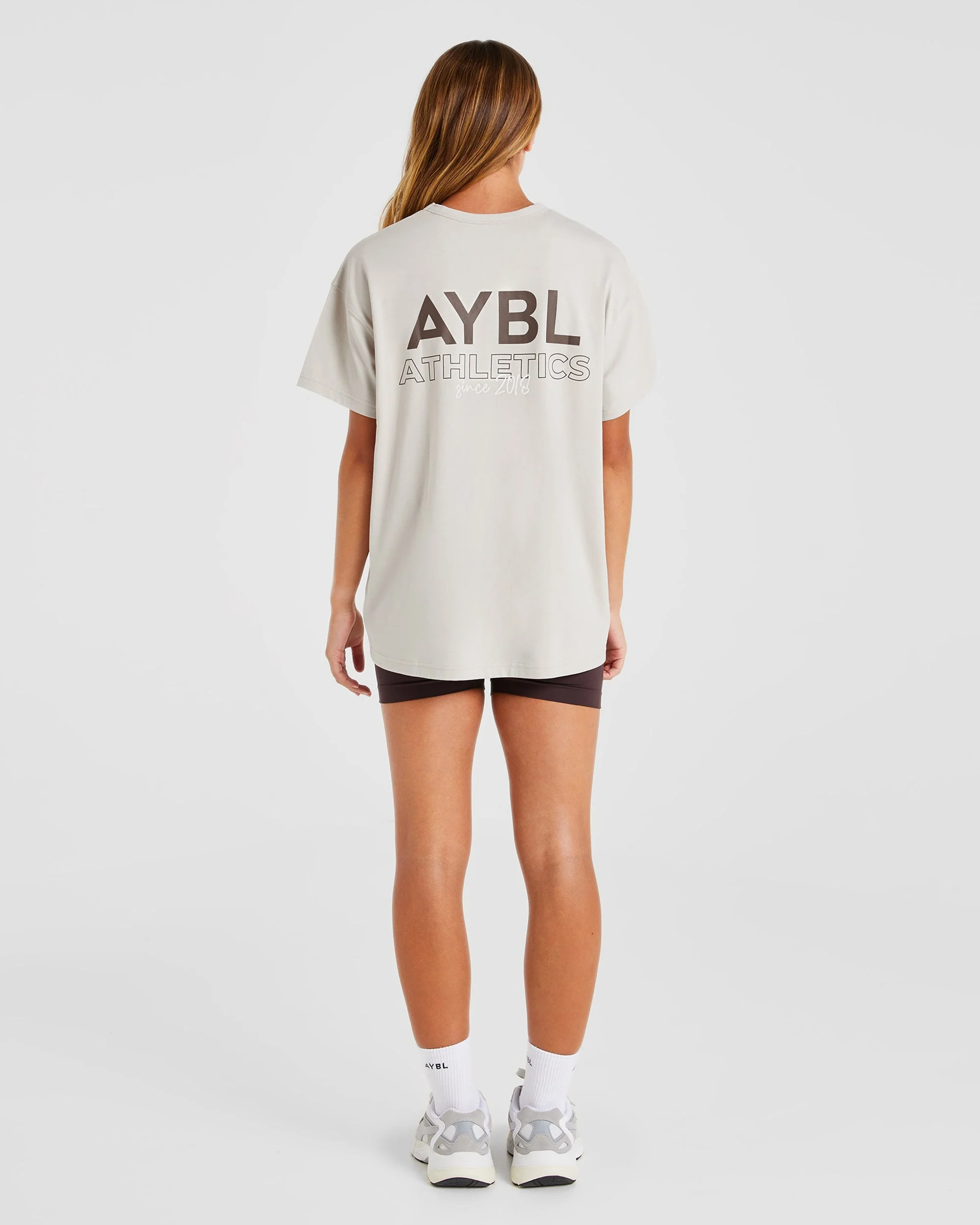 AYBL Athletics Oversized T Shirt - Beige - Image 3