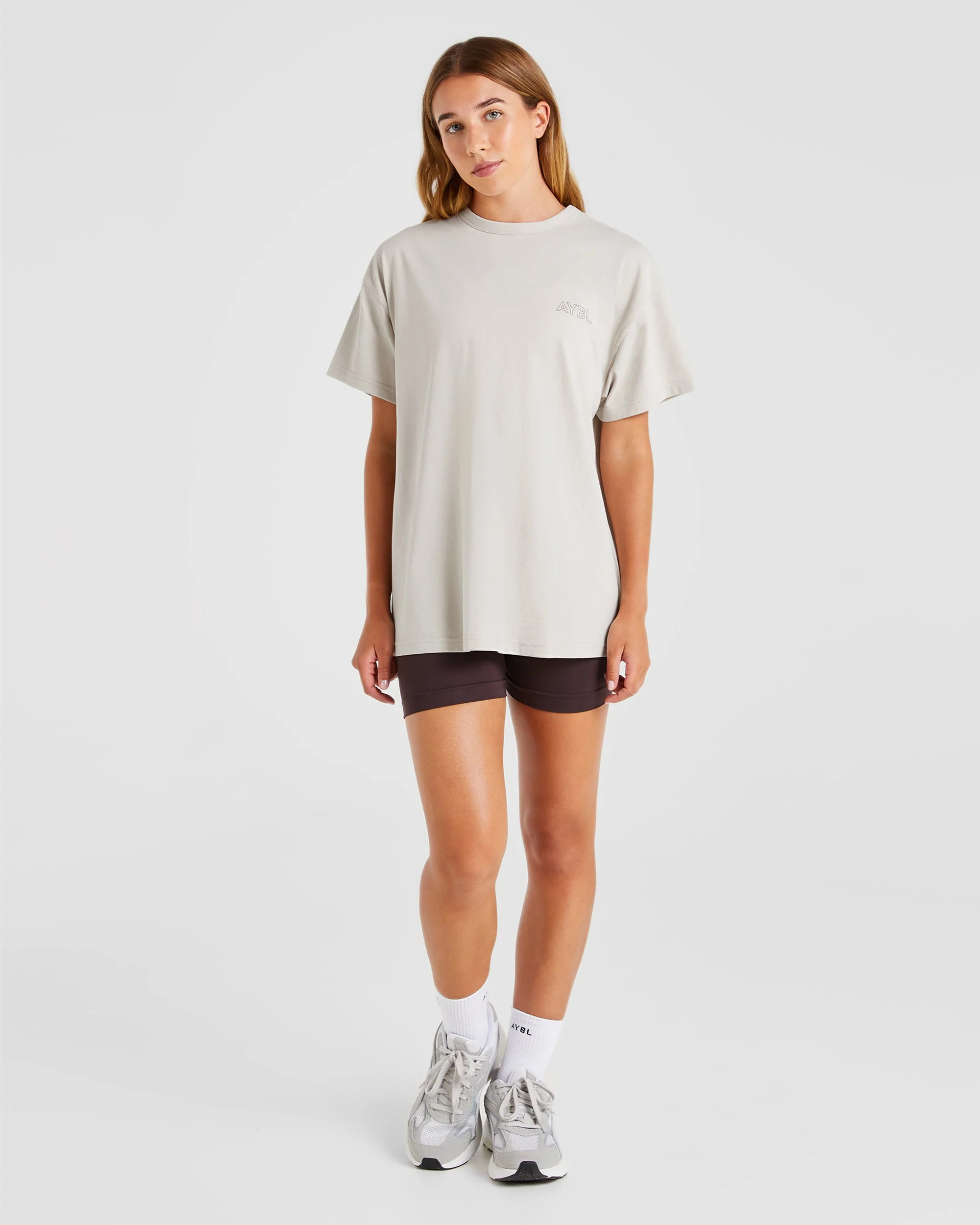 AYBL Athletics Oversized T Shirt - Beige - Image 4