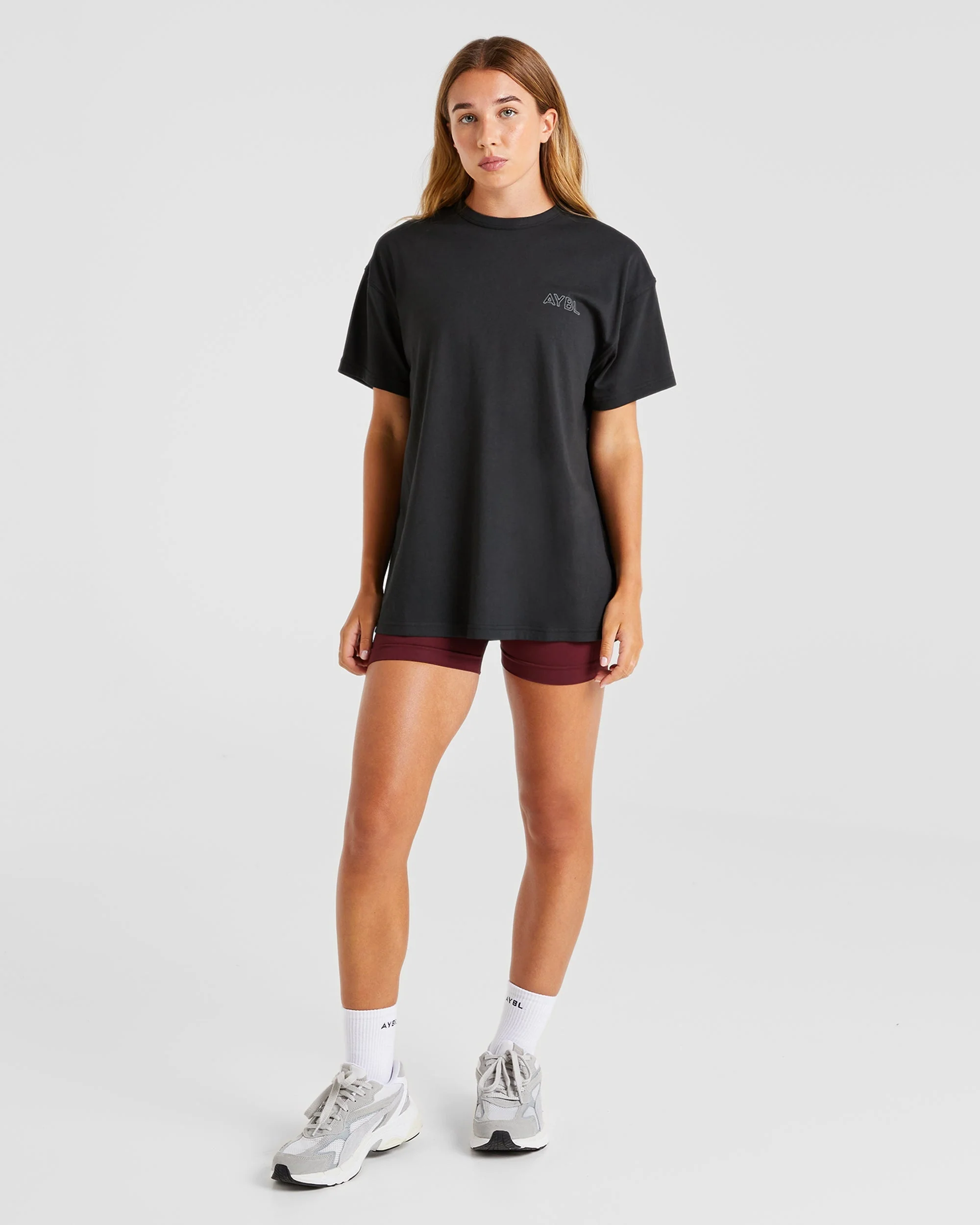 AYBL Athletics Oversized T Shirt - Black - Image 4