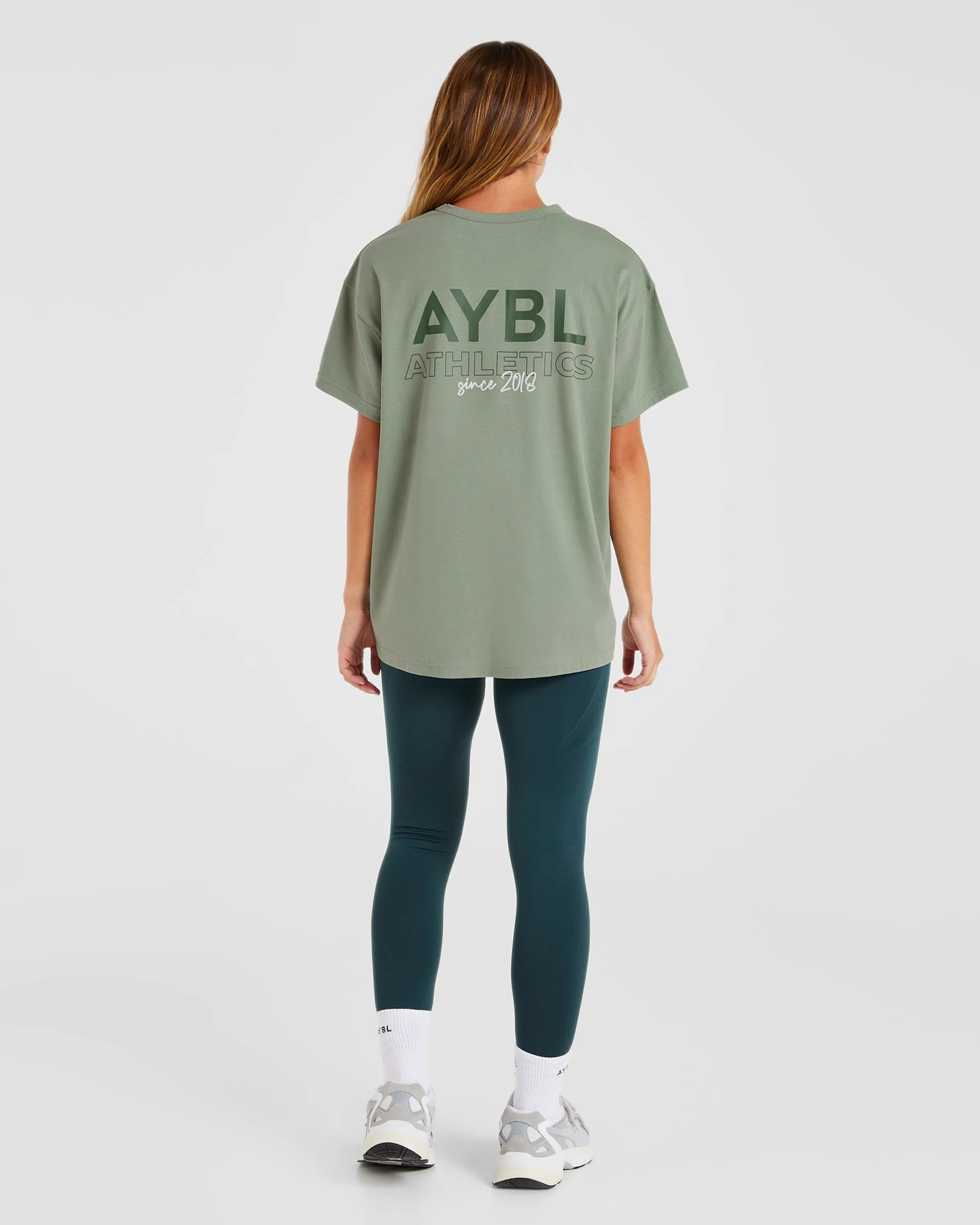 AYBL Athletics Oversized T Shirt - Green - Image 3