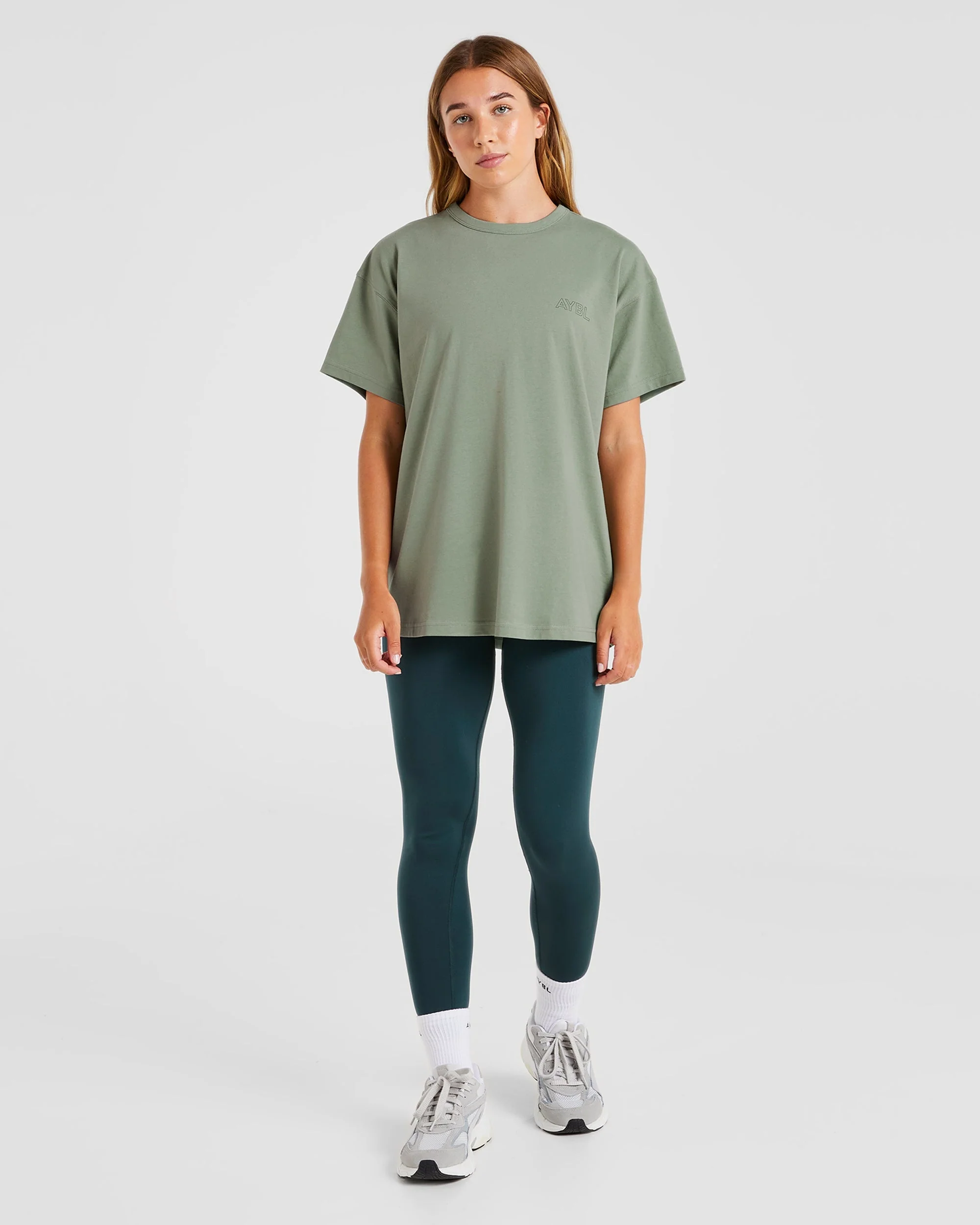 AYBL Athletics Oversized T Shirt - Green - Image 4