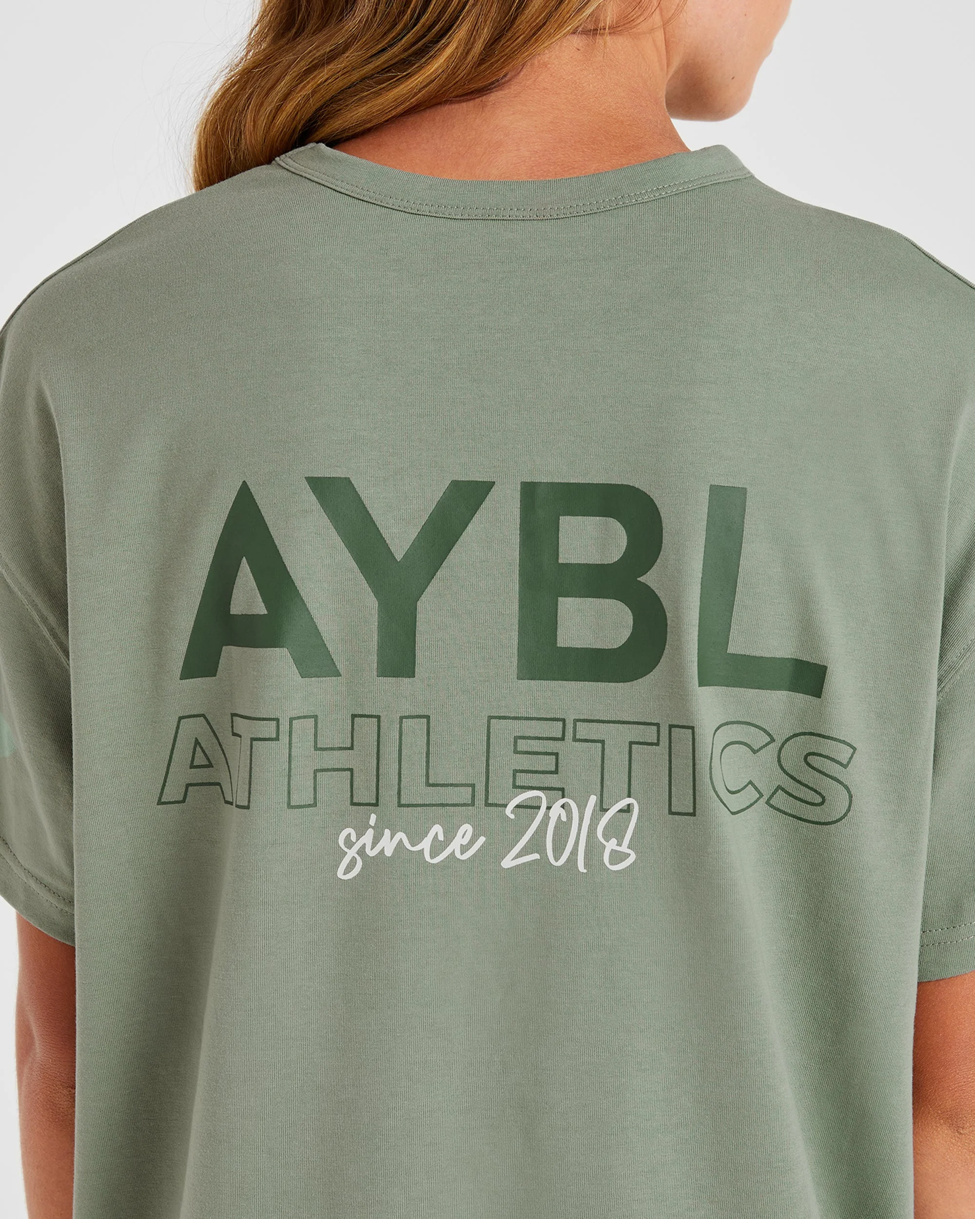 AYBL Athletics Oversized T Shirt - Green - Image 5