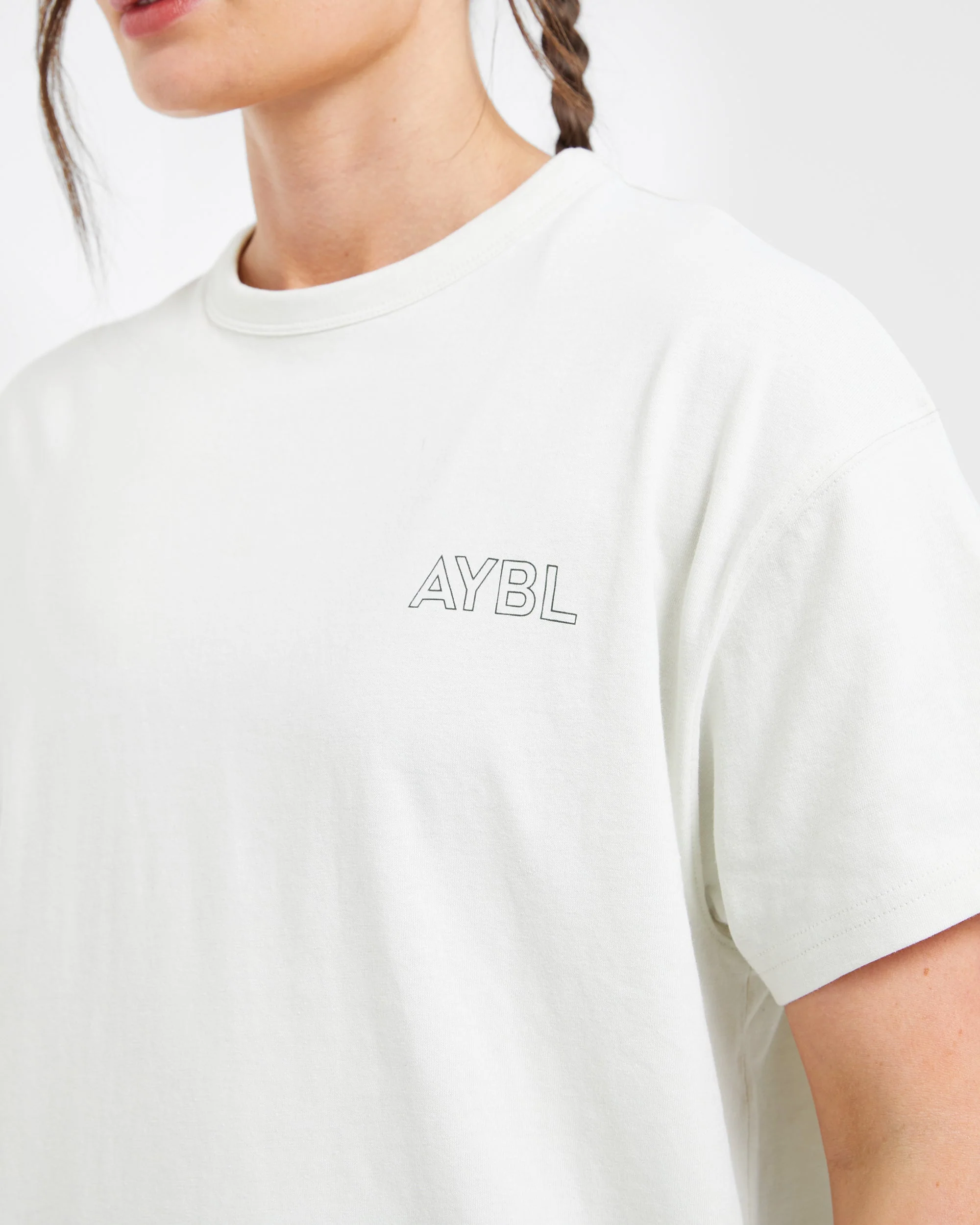 AYBL Athletics Oversized T Shirt - Off White/Green - Image 5