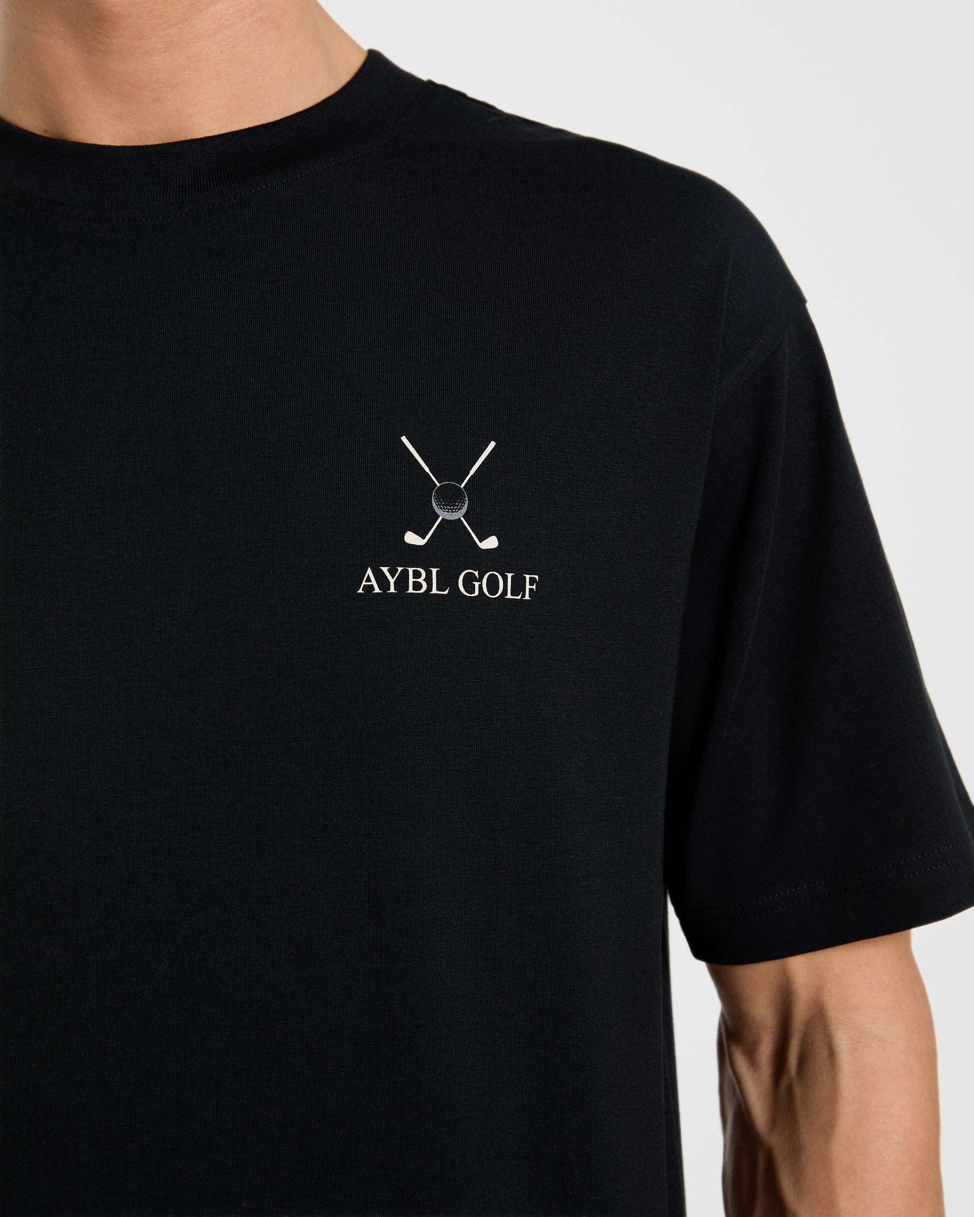 AYBL Golf T Shirt - Black - Image 5