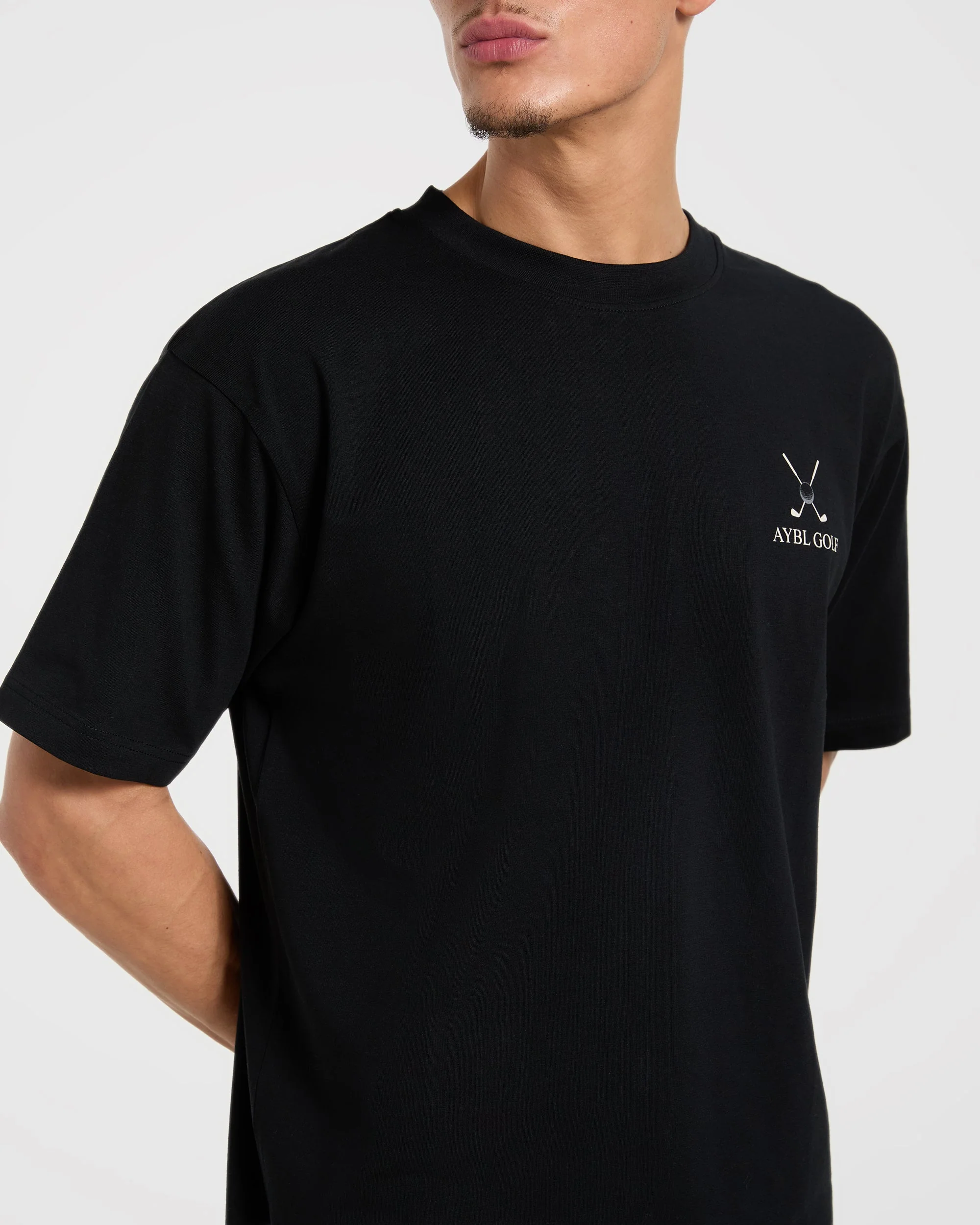AYBL Golf T Shirt - Black - Image 8